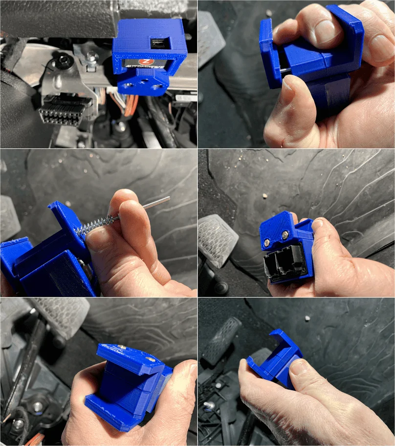 Jeep Wrangler JL 3D Designer Section for 3D Printers tazer-spring-clam
