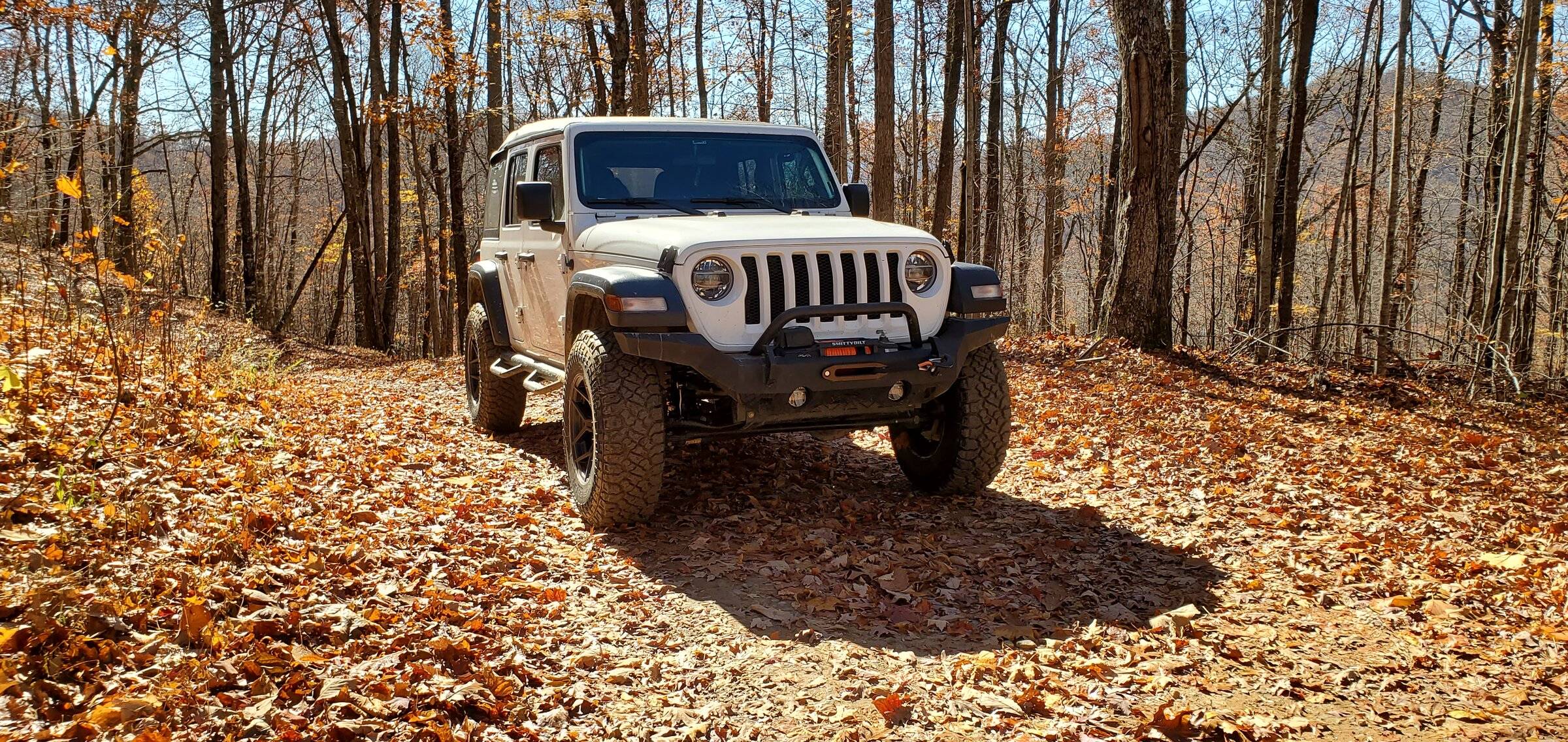 Jeep Wrangler JL Winch mounting on top vs inside bumper 20211119_121033