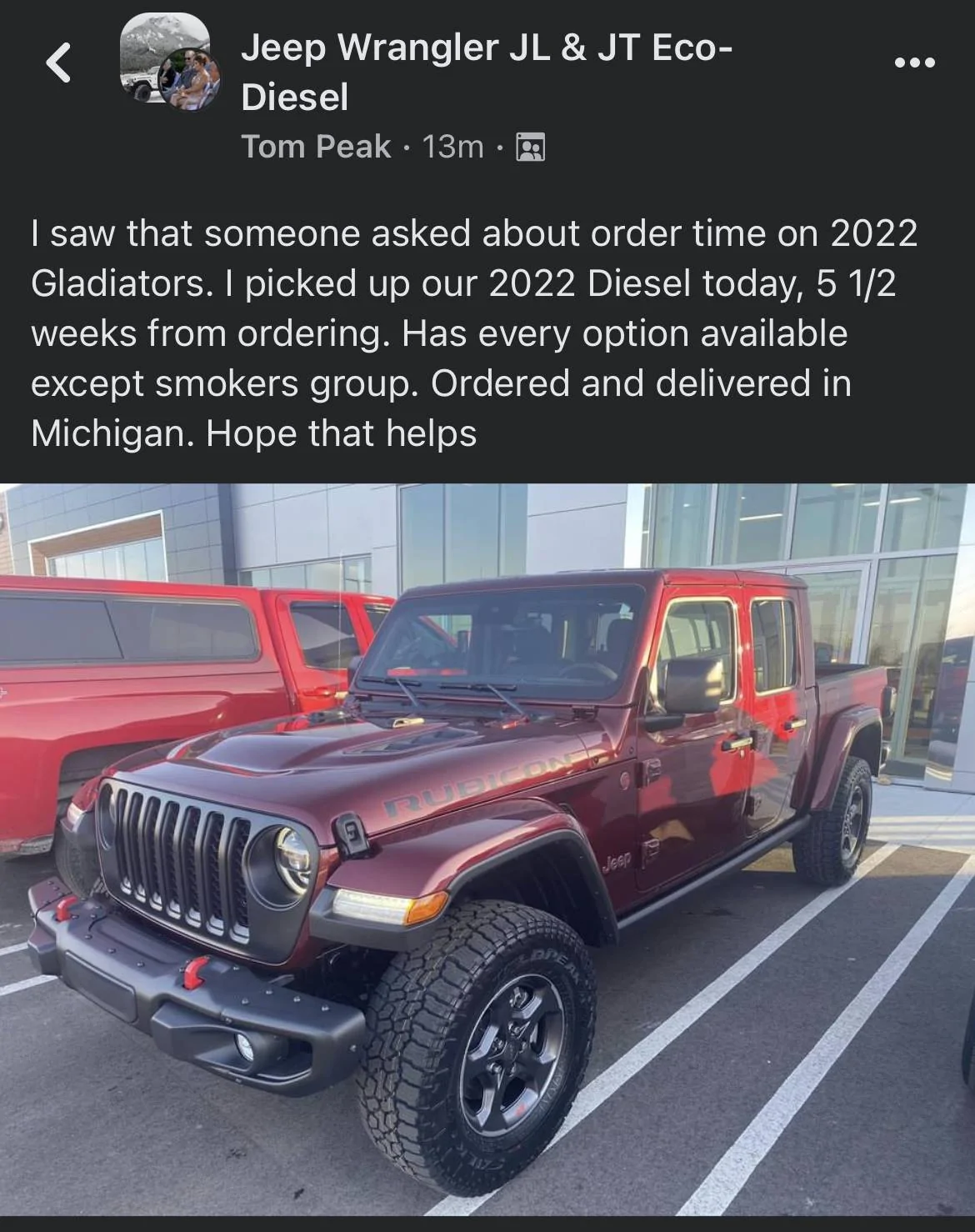 Jeep Wrangler JL 22 wrangler order date, vin and actual deliveries. 5FFD7114-8BF8-40D3-946C-CFC895BE59B2