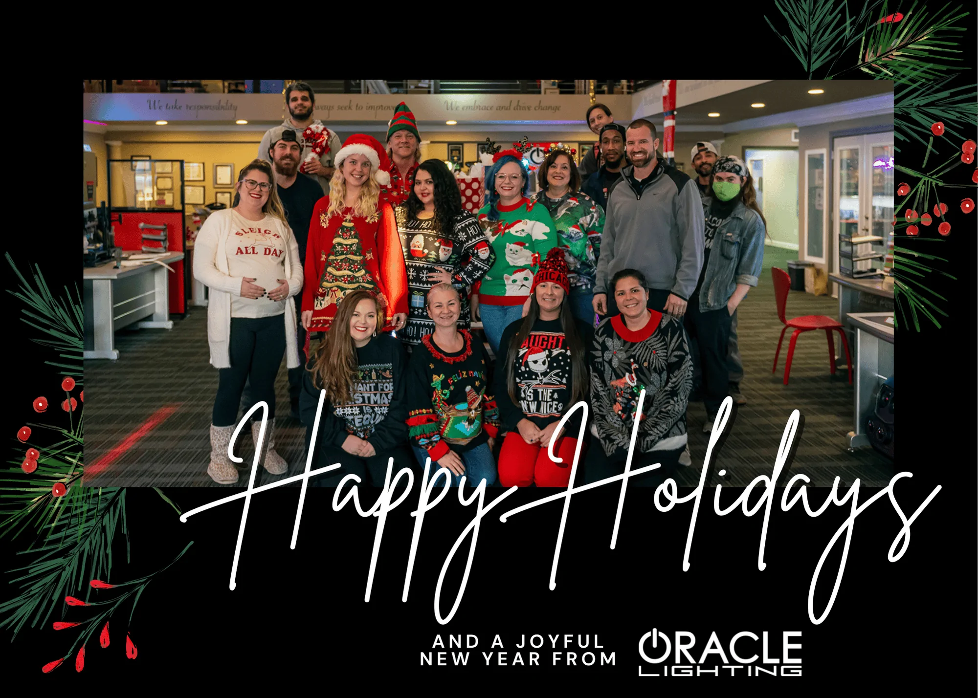 Jeep Wrangler JL ? Happy Holidays from ORACLE Lighting! holiday card 2021