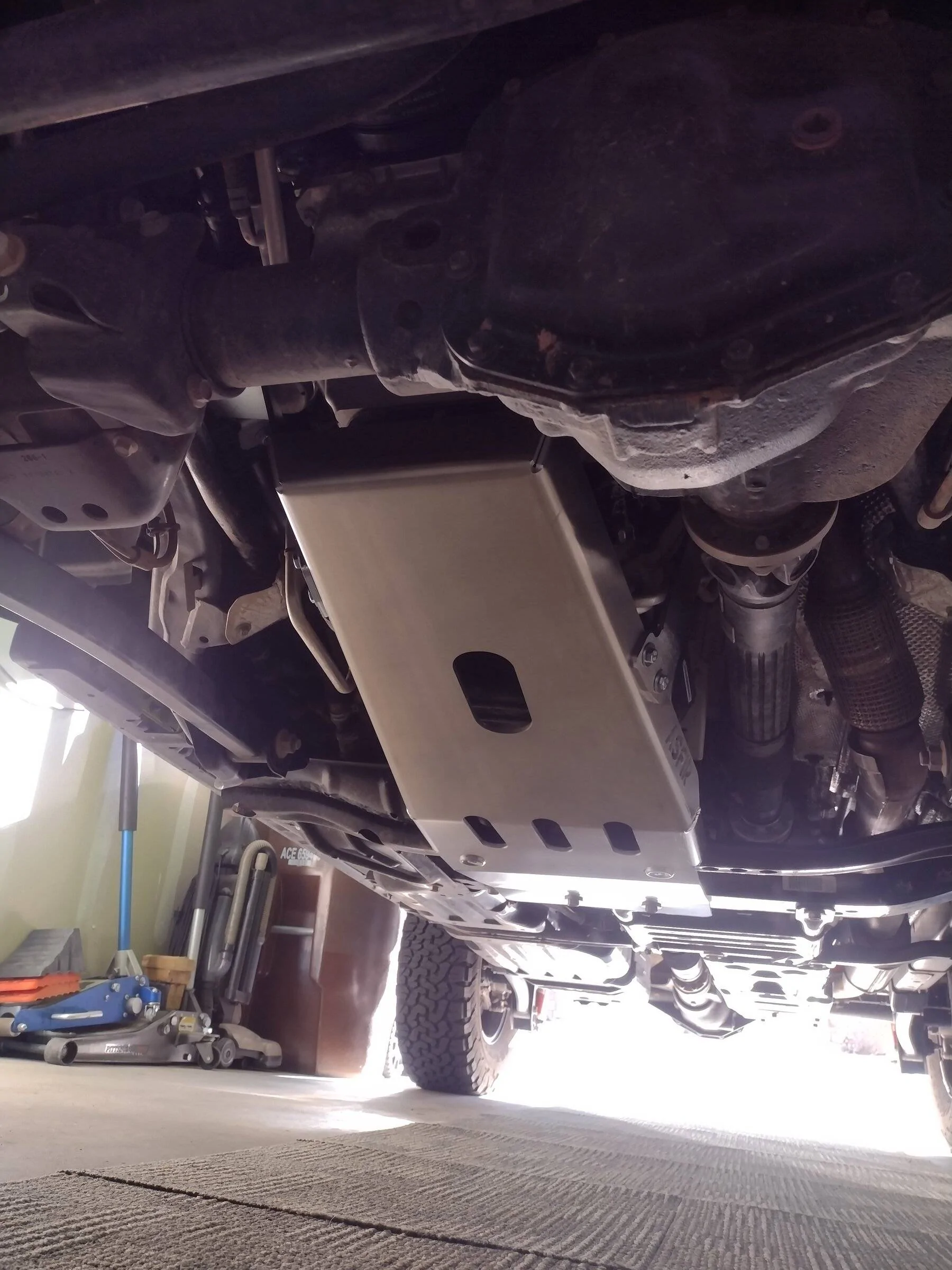 Jeep Wrangler JL Asfir 4x4 oil pan/transmission skid installed IMG_20220108_134820876
