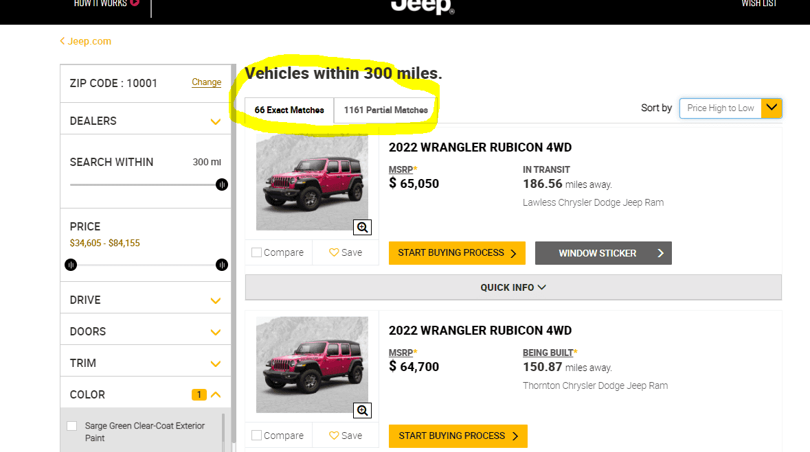 Jeep Wrangler JL 22 wrangler order date, vin and actual deliveries. 1642626090838