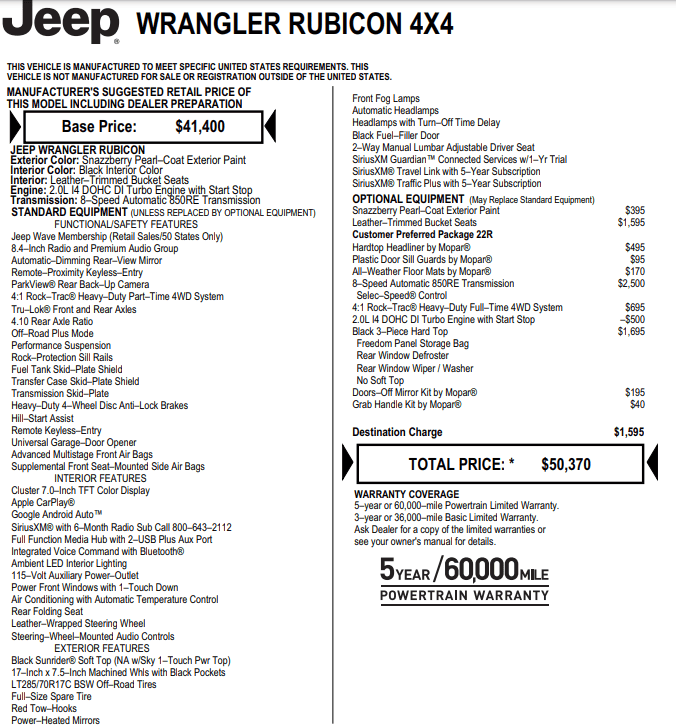 Jeep Wrangler JL 22 wrangler order date, vin and actual deliveries. 1642737560474