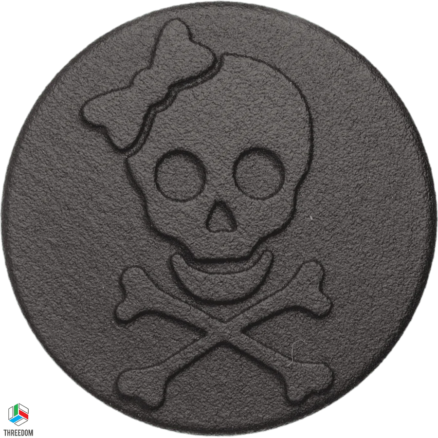 Jeep Wrangler JL ? Threedom Custom Design Key Lock Caps? 104_Skull Bo