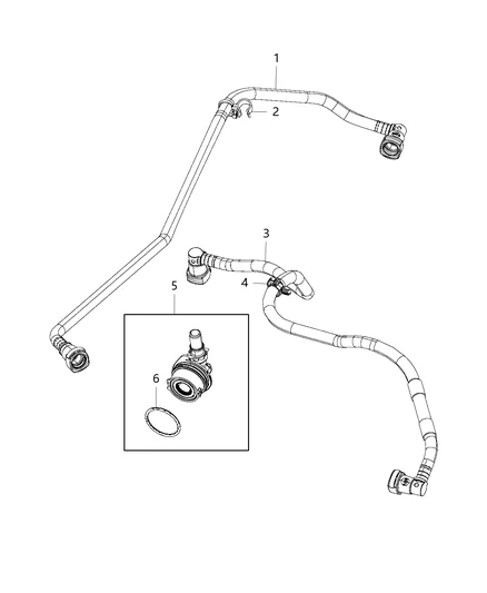 Jeep Wrangler JL Catch Can Tube 38307f8a3fe82145e583fb527a59c36d