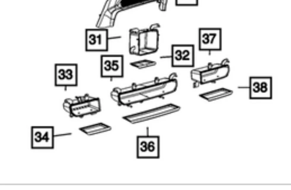 Jeep Wrangler JL Lower Dash Cubby Storage Area - part number? 7B0247F8-3331-4017-ABD9-3C6C77885D6B