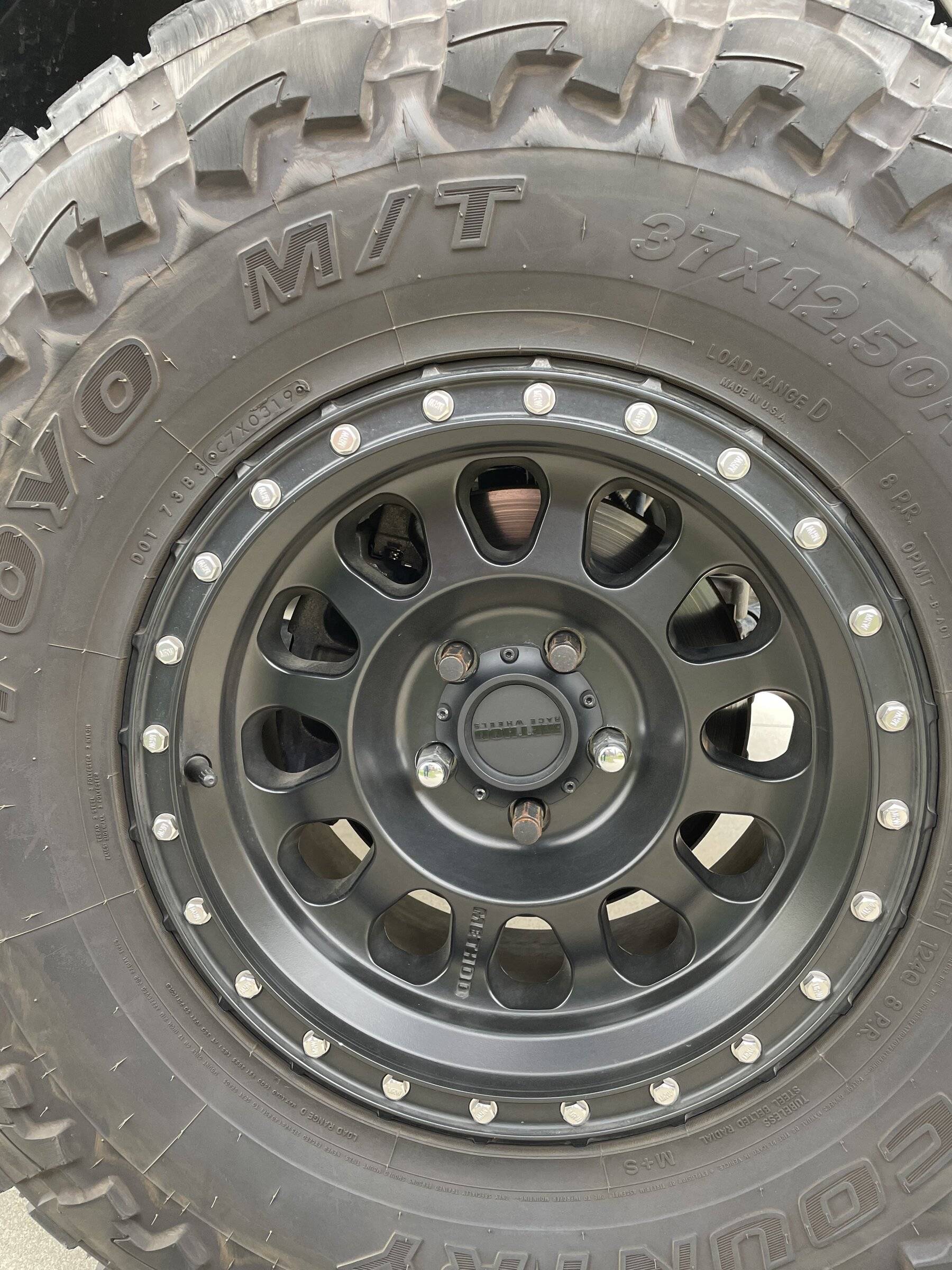 Jeep Wrangler JL Method 315 wheels - set of 5 96613D10-F847-4F07-ADDC-C1B9FC7B1A3E