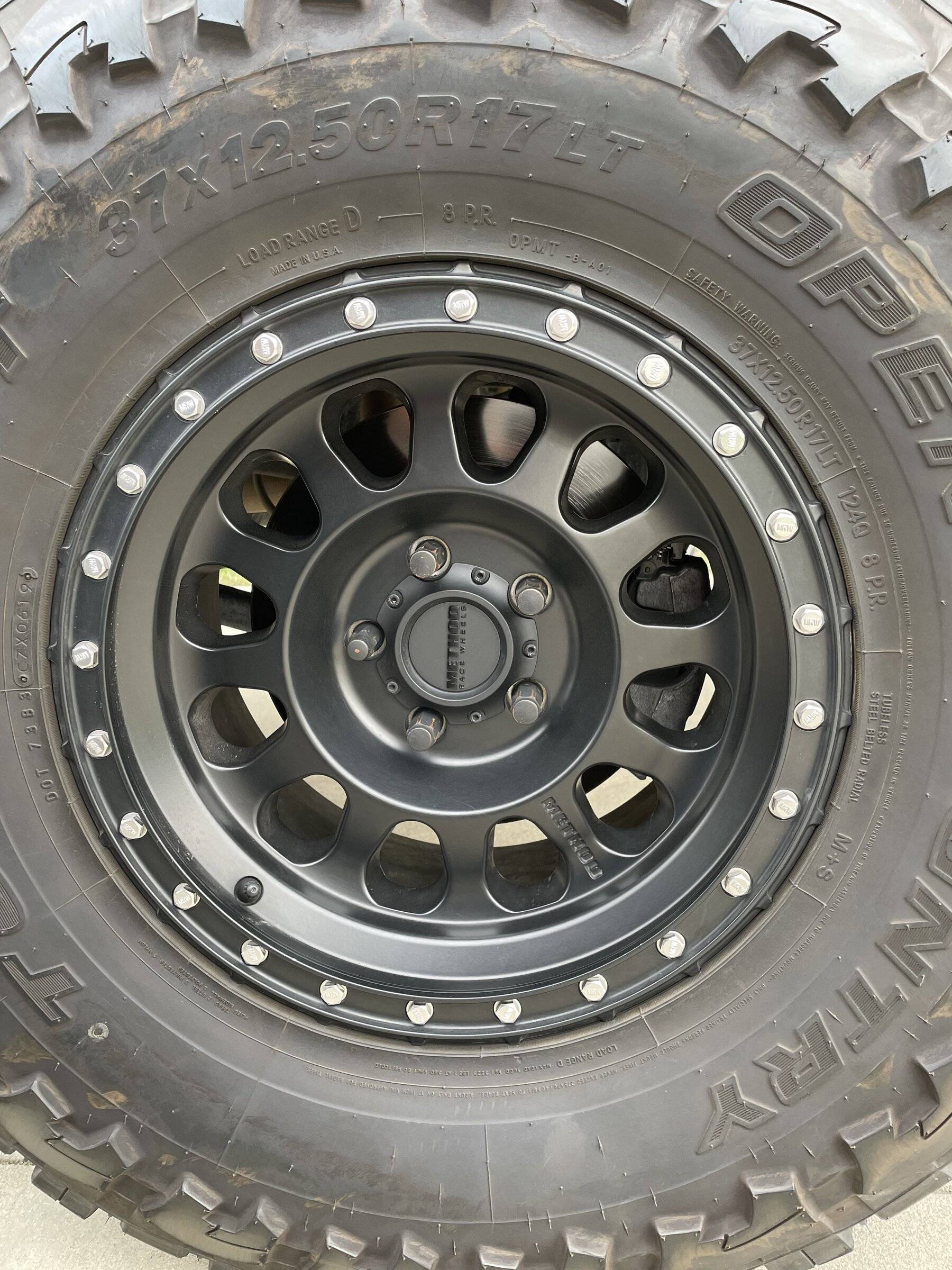 Jeep Wrangler JL Method 315 wheels - set of 5 986A3772-F4C3-4F02-829D-6F6458F63249