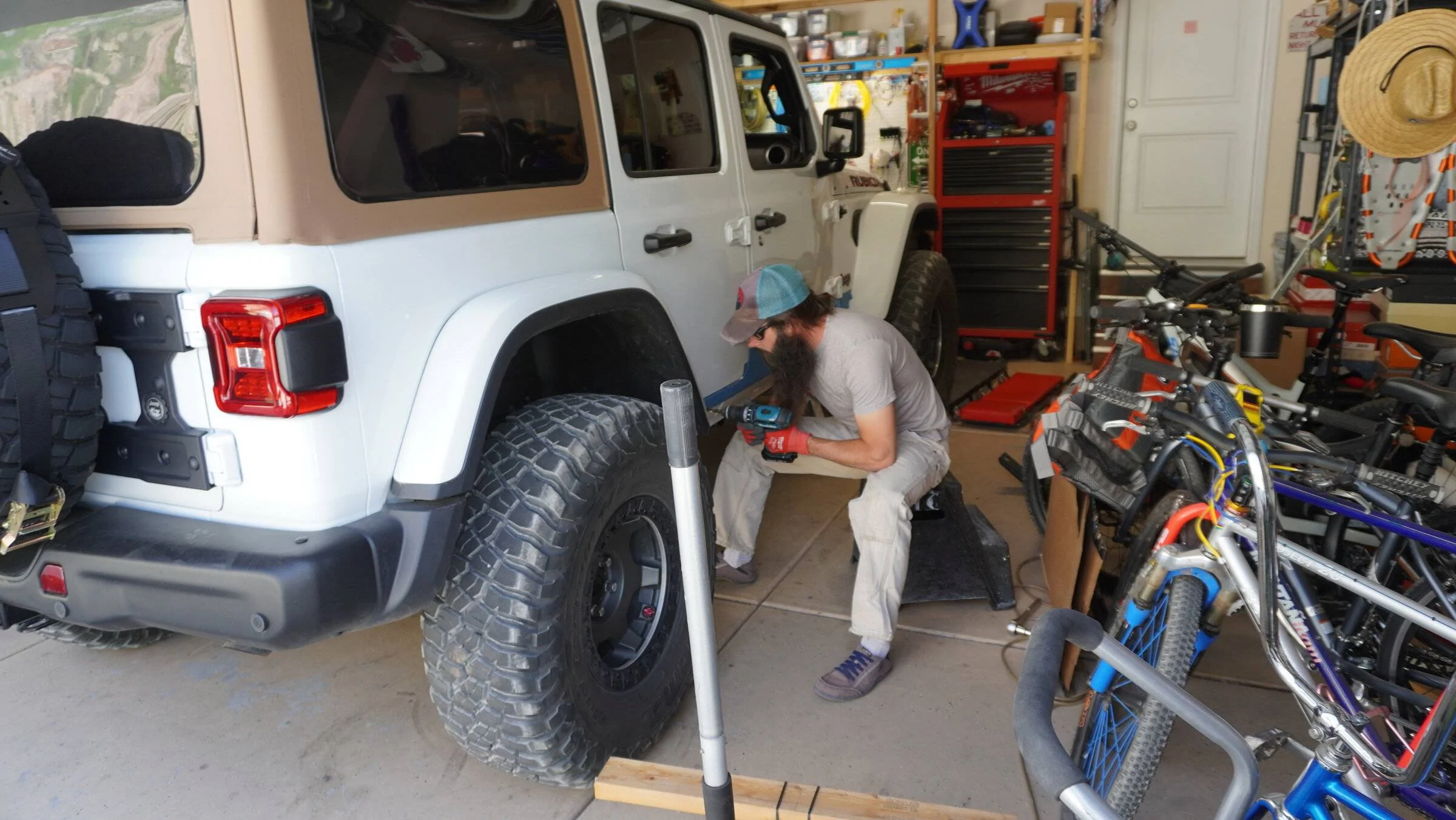Jeep Wrangler JL Just Another White Rubicon ARB Sliders Install 2