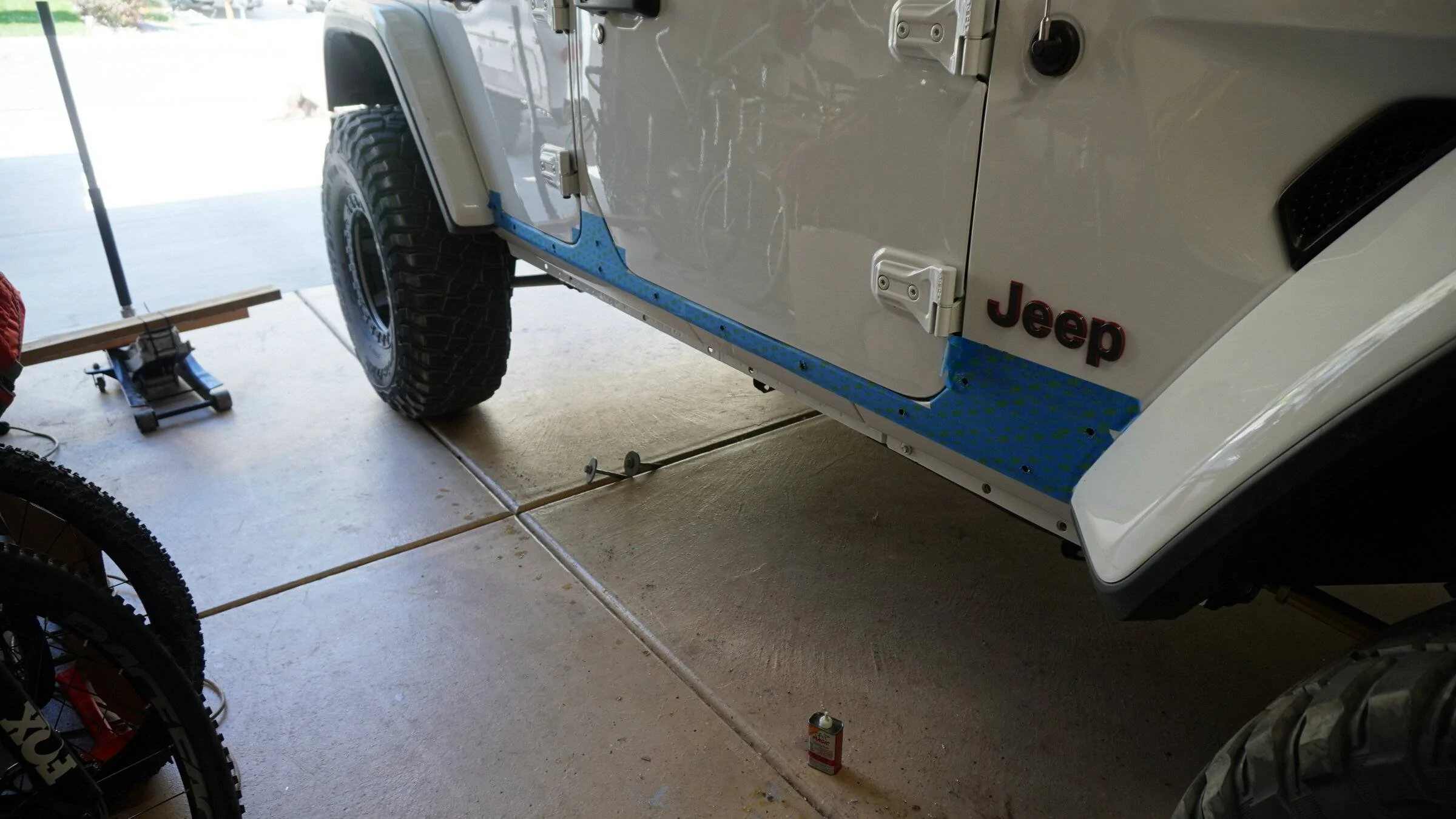 Jeep Wrangler JL Just Another White Rubicon ARB Sliders Install 3