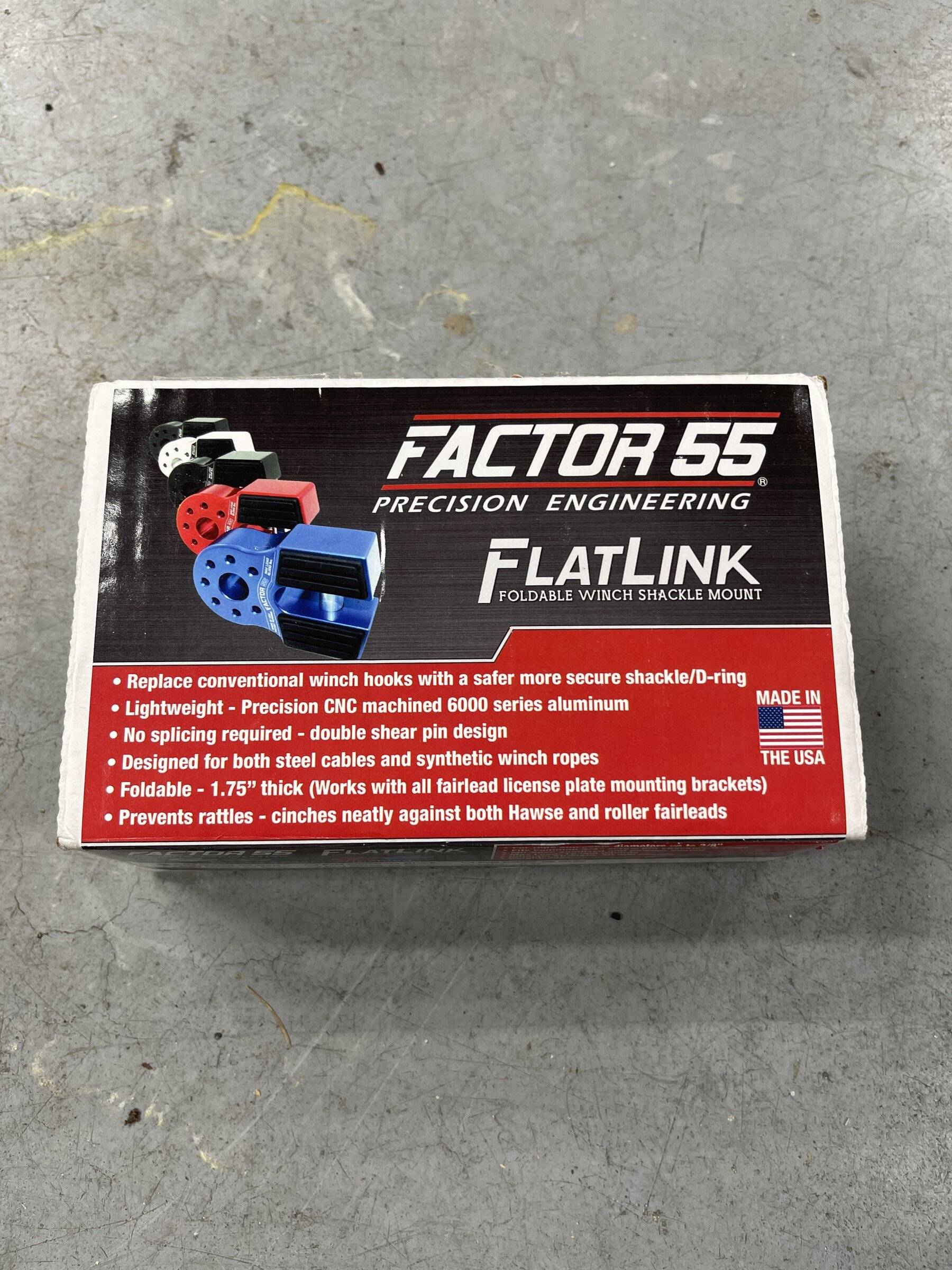 Jeep Wrangler JL New Factor 55 Flatlink Red $120 Shipped image