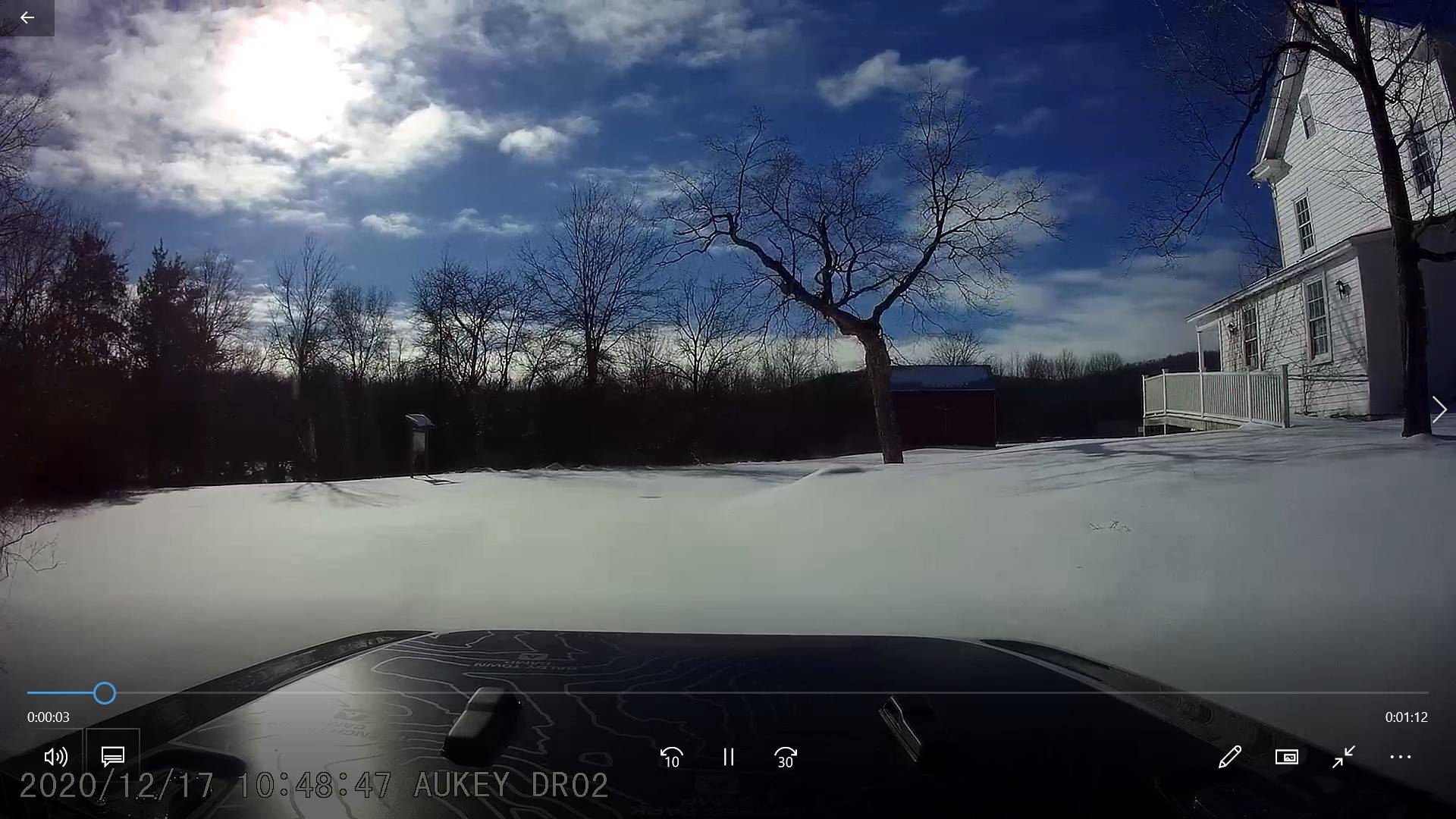 Jeep Wrangler JL Jeeps in Snow Dashcam Screenshot 1