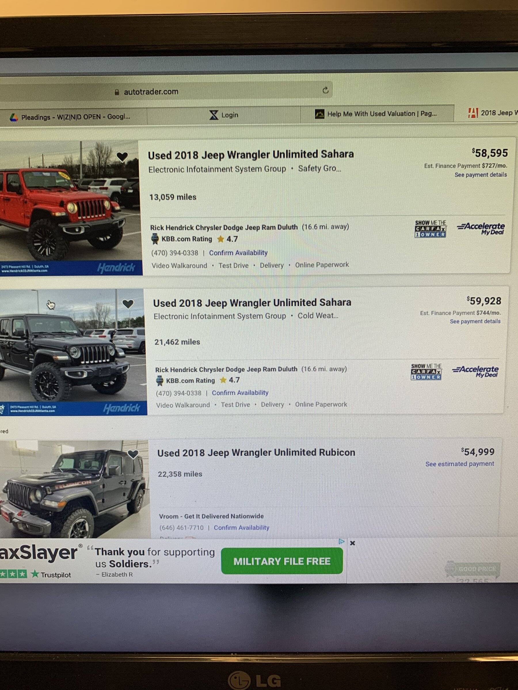 Jeep Wrangler JL Help Me With Used Valuation 8ABF61C1-D8A5-4EF2-8F03-B403FEDCDF60