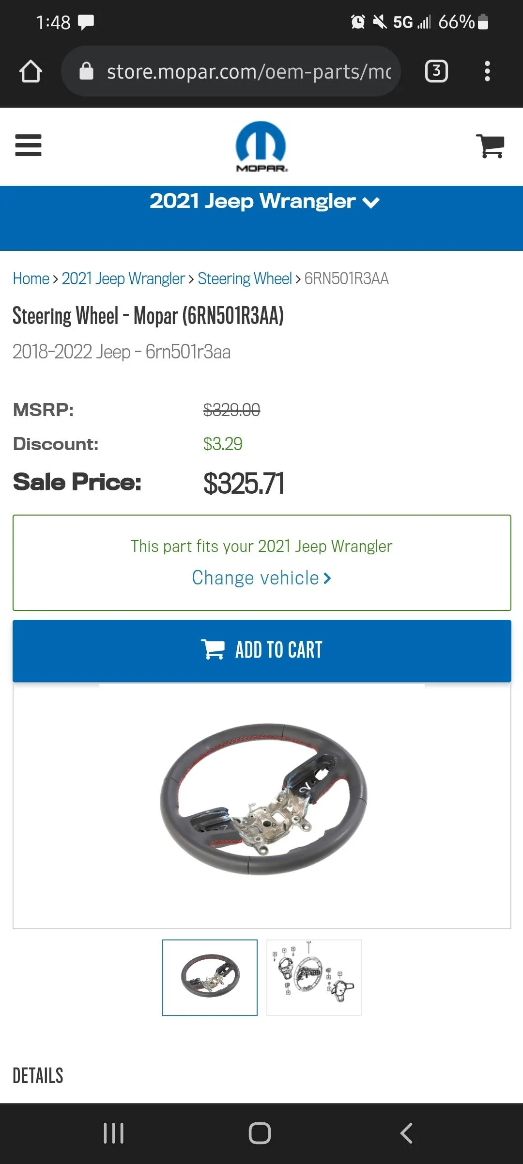 Jeep Wrangler JL Steering wheel wear? Screenshot_20220215-134852_Chrom