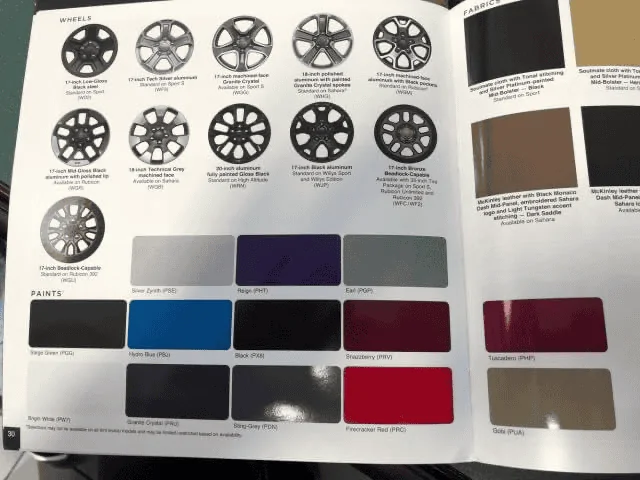 Jeep Wrangler JL Jeep Colors 1644958046220