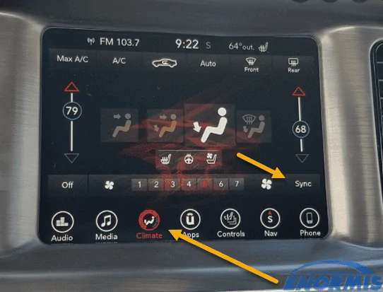 Jeep Wrangler JL Sync. Left/Right Temp dials (JLU 2021) 1645726658919