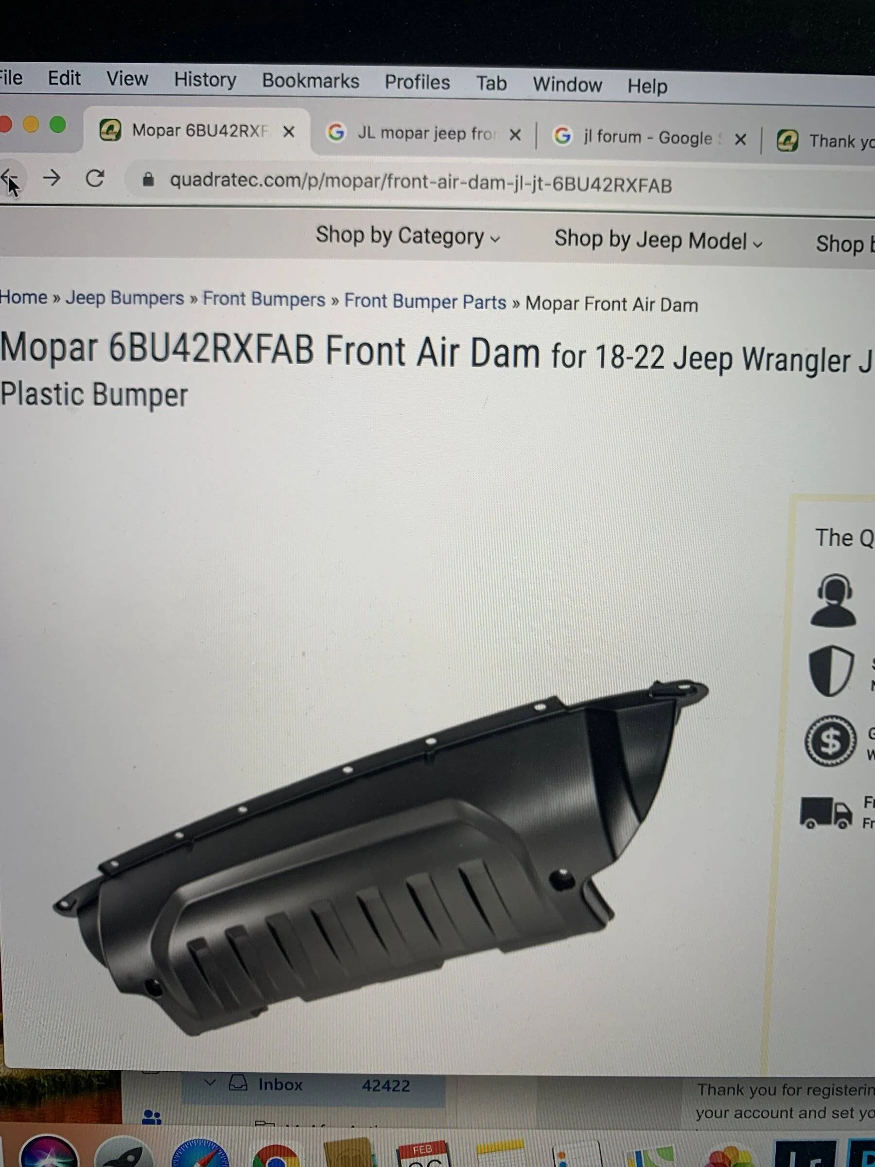 Jeep Wrangler JL Plastic Air dam. Same for US or EU? 456B1767-ECF8-48D8-BEDD-2B2A8E801E15