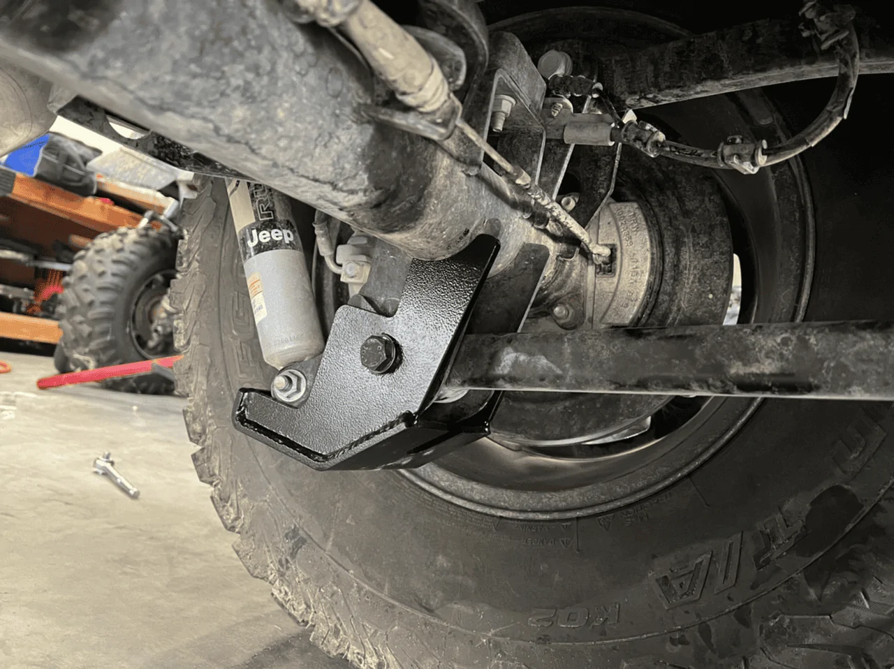 Jeep Wrangler JL ROCK HARD 4X4 Front Control arm skids. 1646714473686