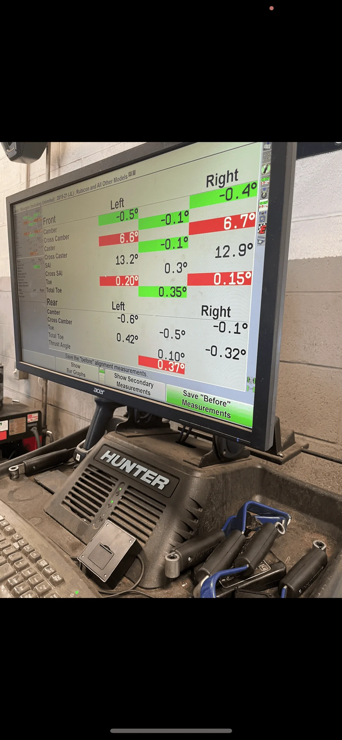 Jeep Wrangler JL Is this typical for a Jeep alignment? 50D6530D-F944-4B92-AE61-9749988F9F41