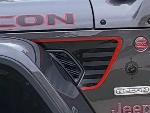 Jeep Wrangler JL Side Fender Vent Decals Vent Decal