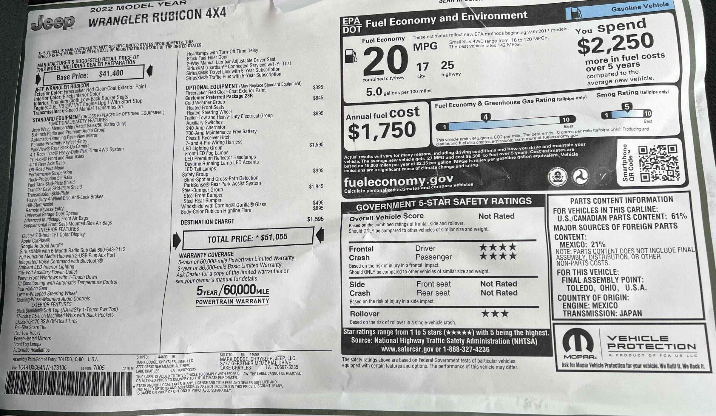 Jeep Wrangler JL Order Status Update 35207724-14DF-4C97-A441-D0C97FC40E6D