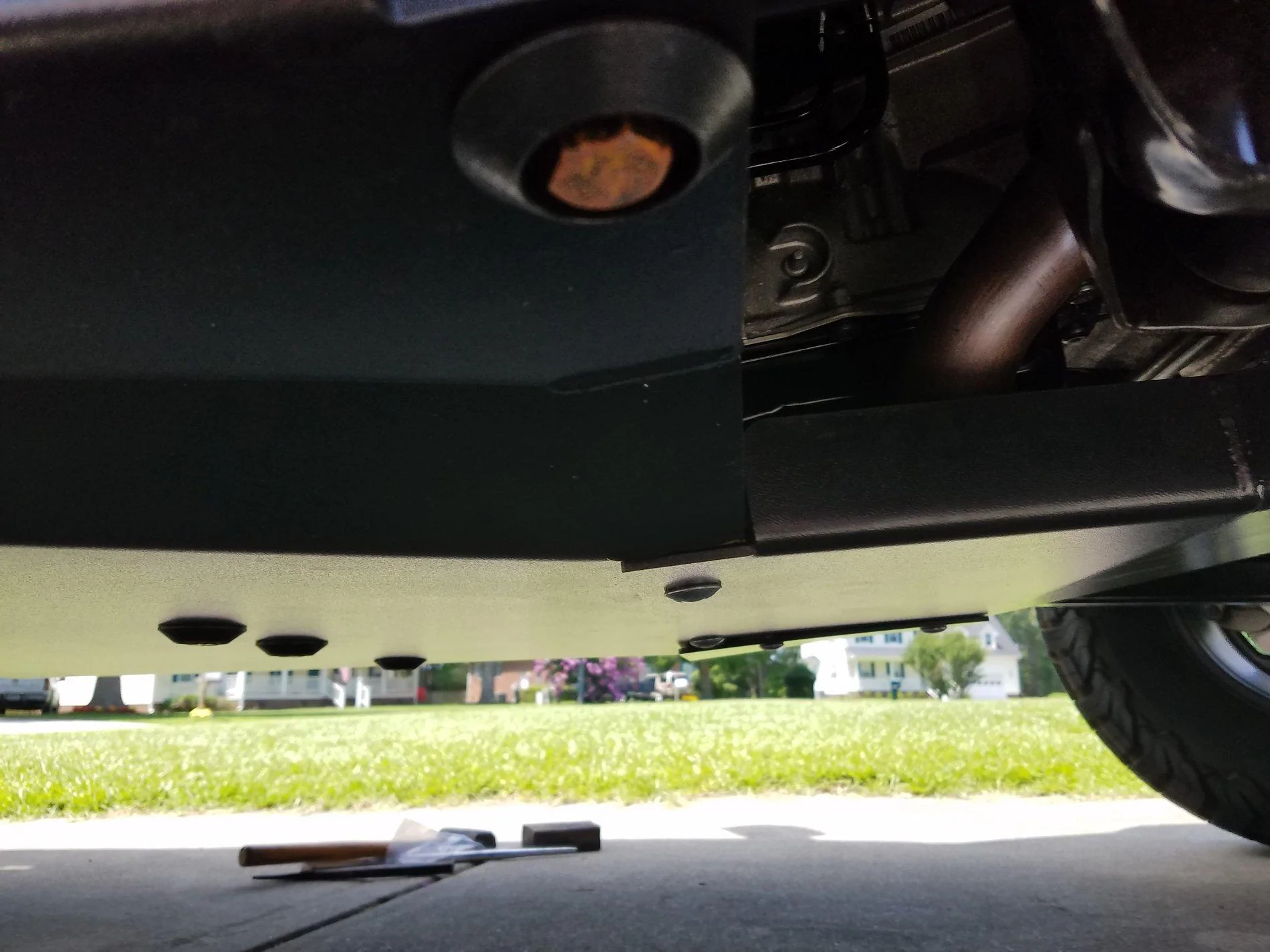 Jeep Wrangler JL Rock Hard 4X4 skids installed 20180623_120613