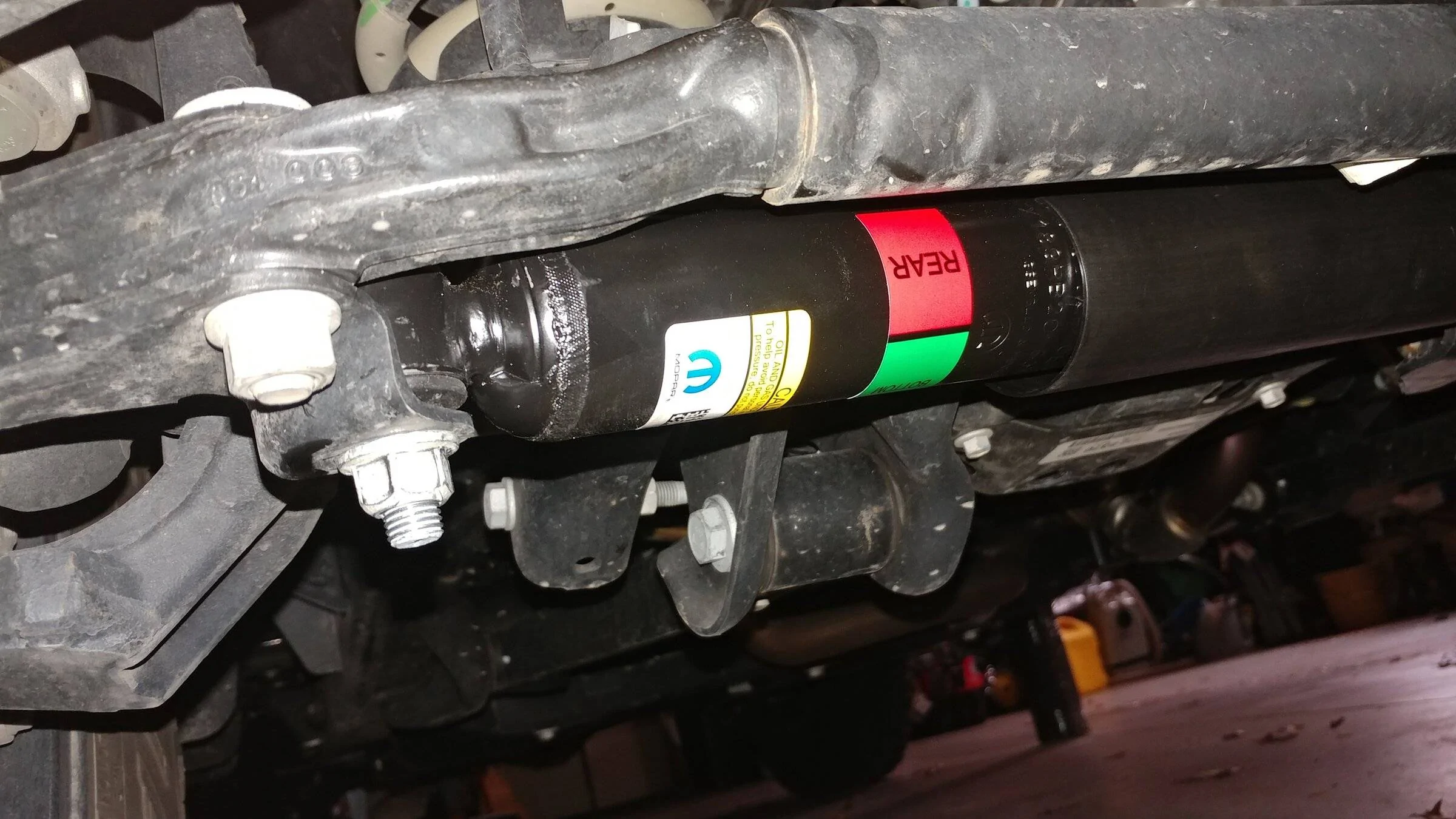 Jeep Wrangler JL Steering Damper Recall done today.... 20220330_120141