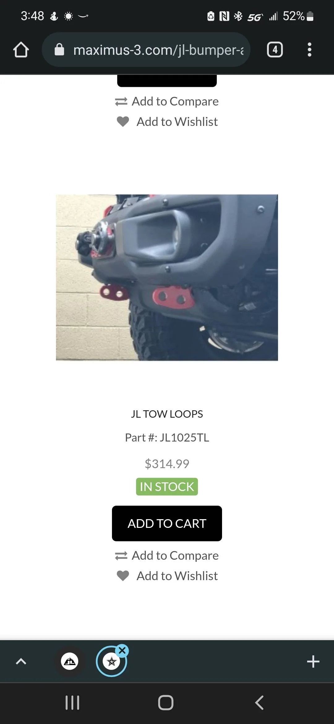 Jeep Wrangler JL Maximus 3 Tow Loops Screenshot_20220401-154821_Chrom