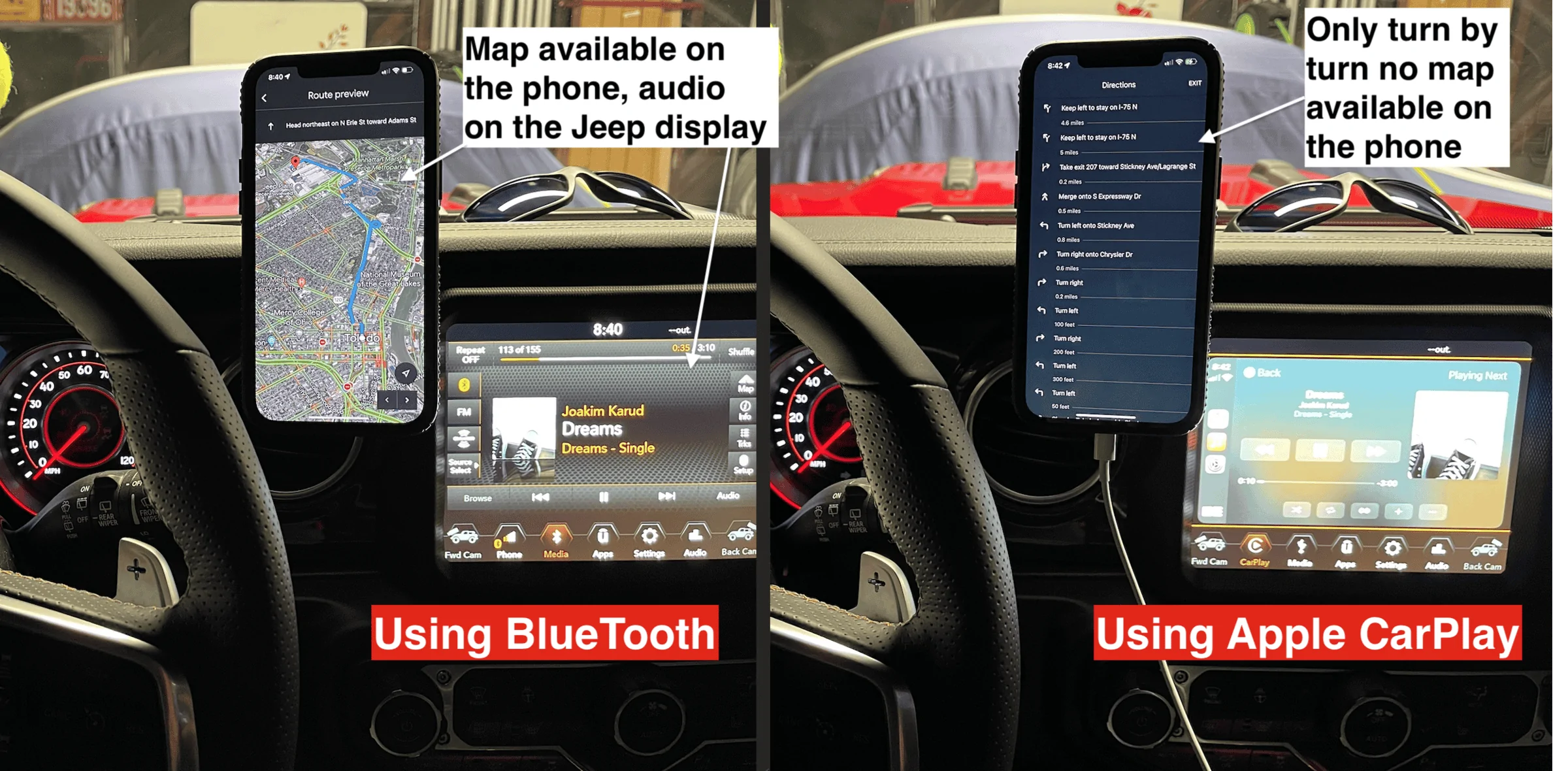 Jeep Wrangler JL 67 Designs Phone Mount Review Screen Shot 2022-04-01 at 12.34.09 AM