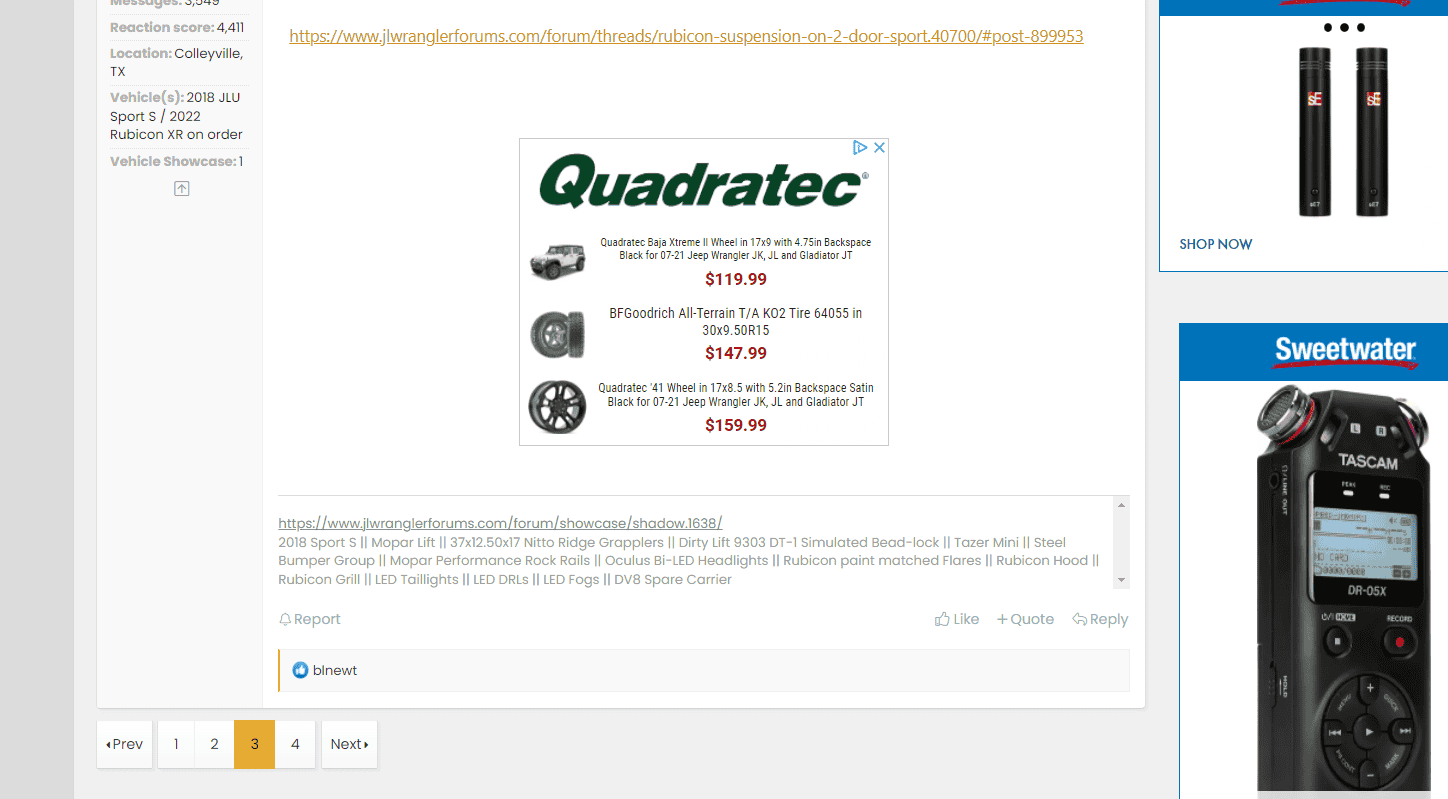 Jeep Wrangler JL Quadratec false advertising Screenshot 2022-04-06 155328