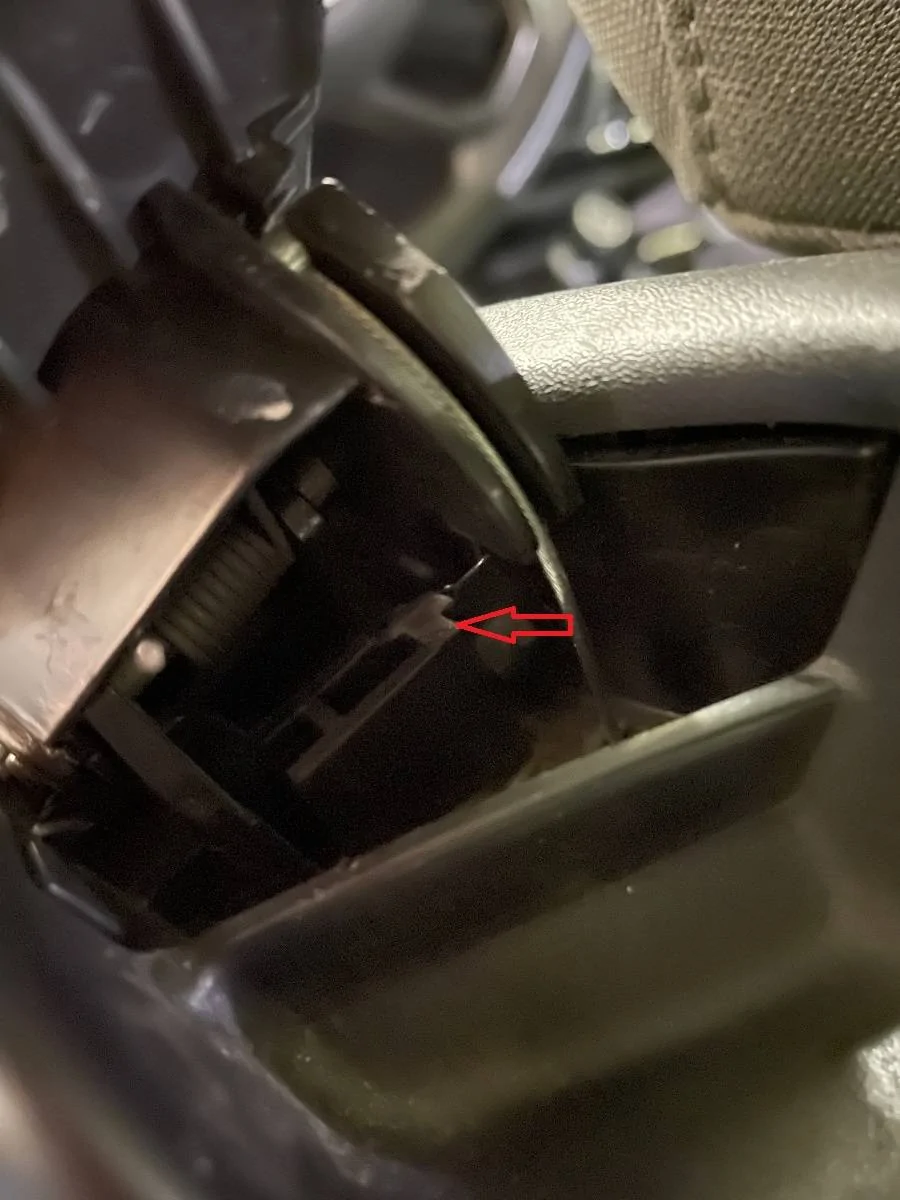 Jeep Wrangler JL Driver Seat's Easy Entry Handle - Removal and Installation IMG_5609
