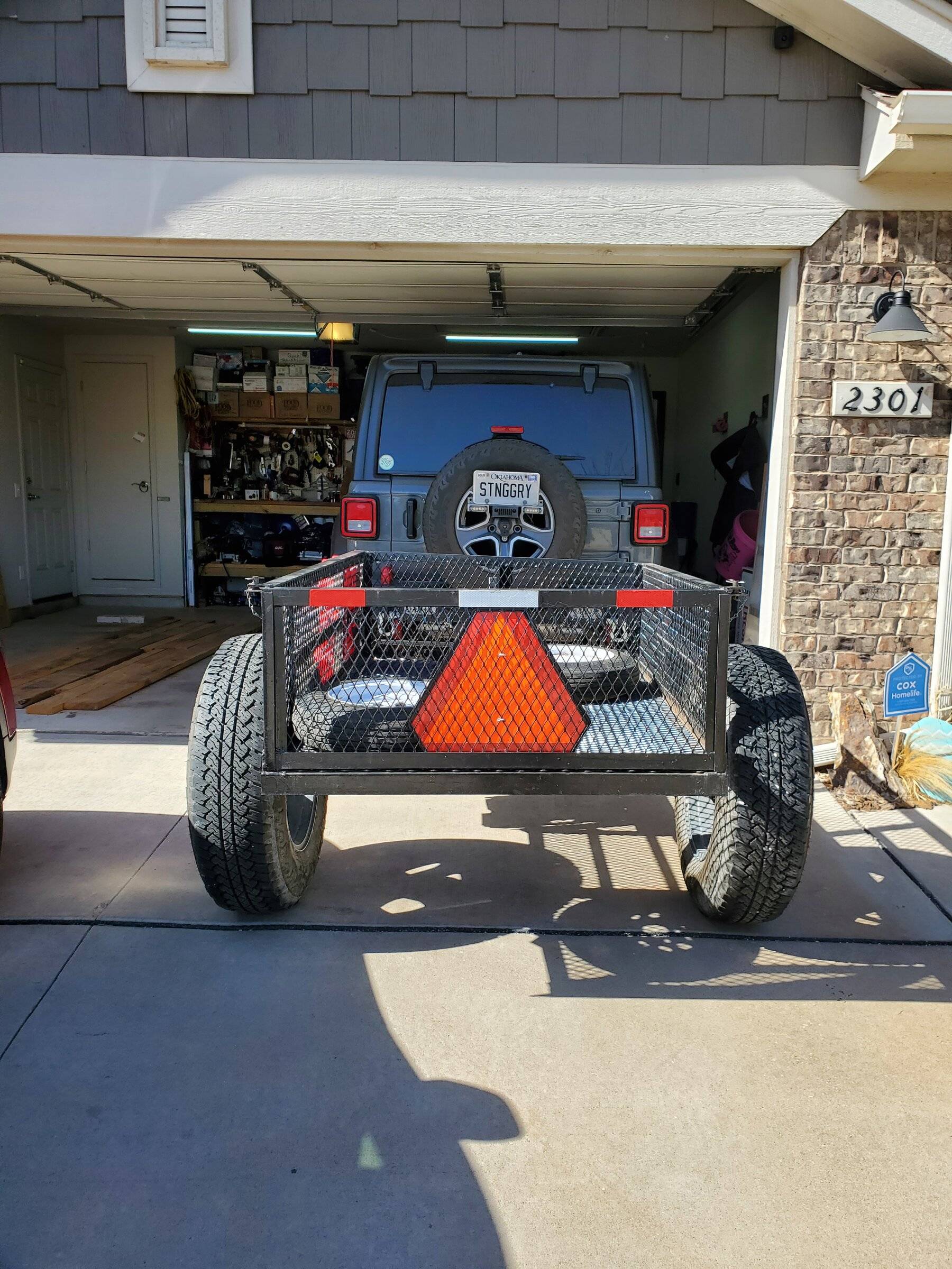 Jeep Wrangler JL It starts... Trailer build 20220409_162847
