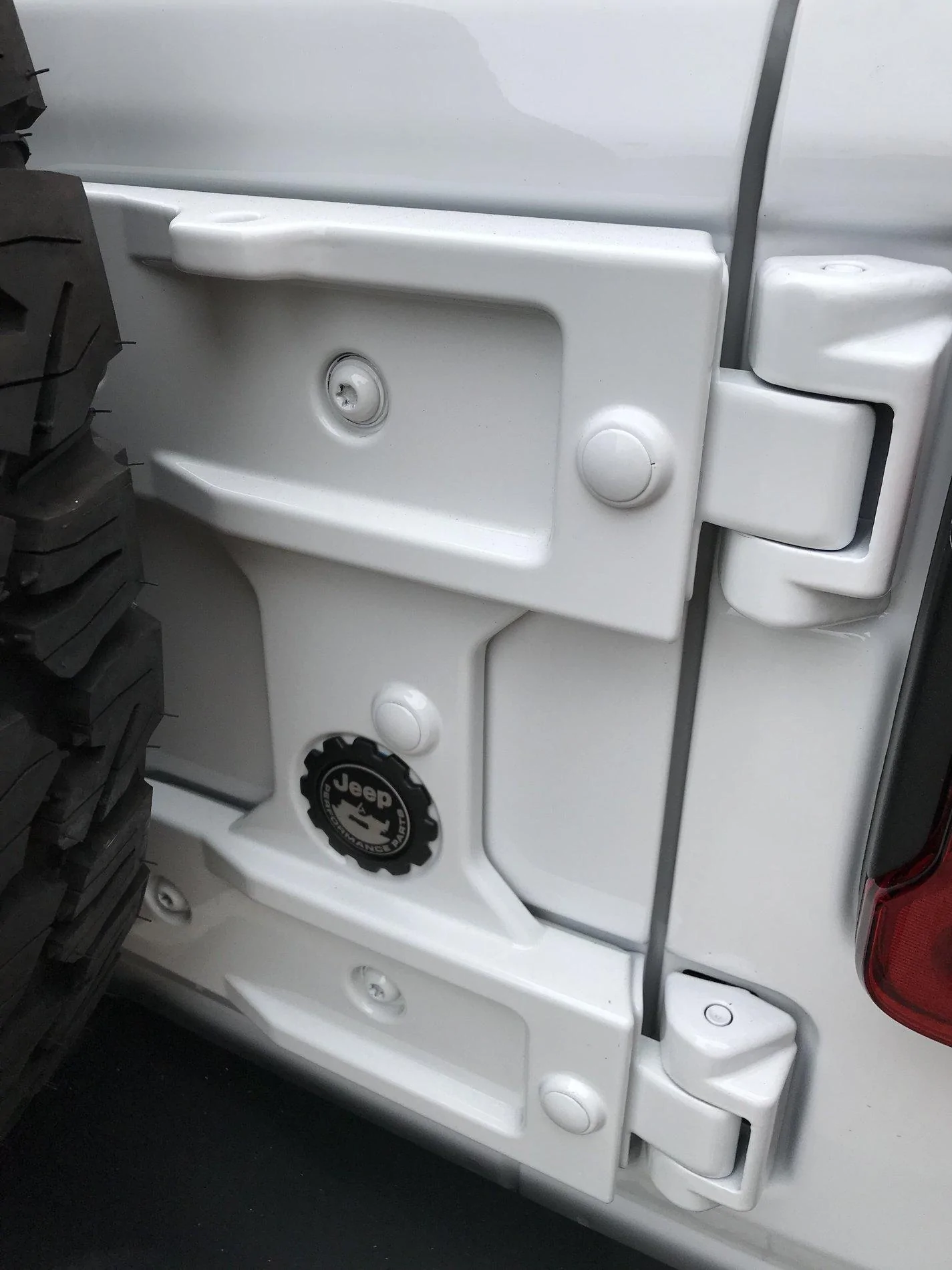 Jeep Wrangler JL Spare Tire Relocation Brackets D4801FE5-C1C7-436D-9D02-A94B7B7F0201