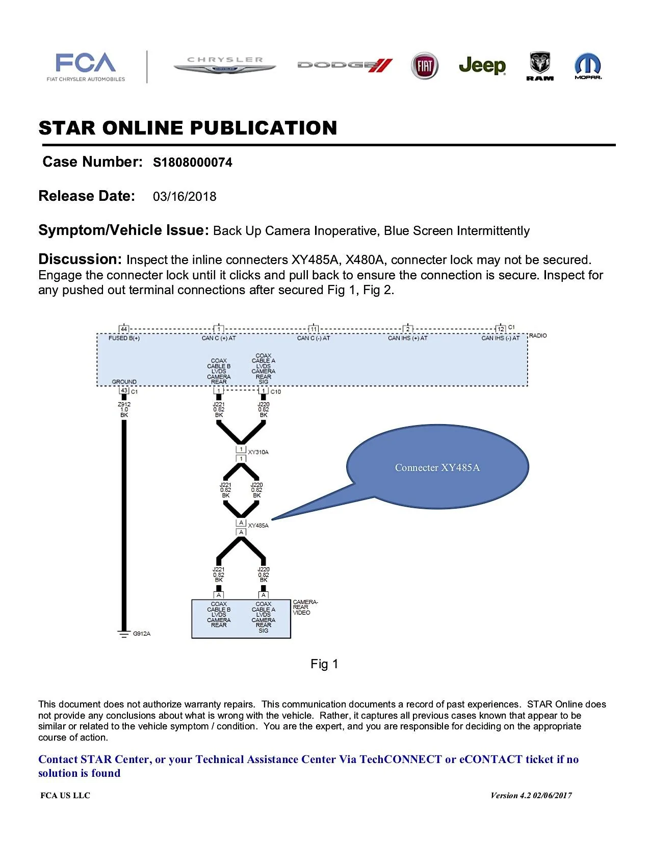 Jeep Wrangler JL Issue Bulletin: Backup Camera Inoperative / Blue Screen JL_Camera_S1808000074-1