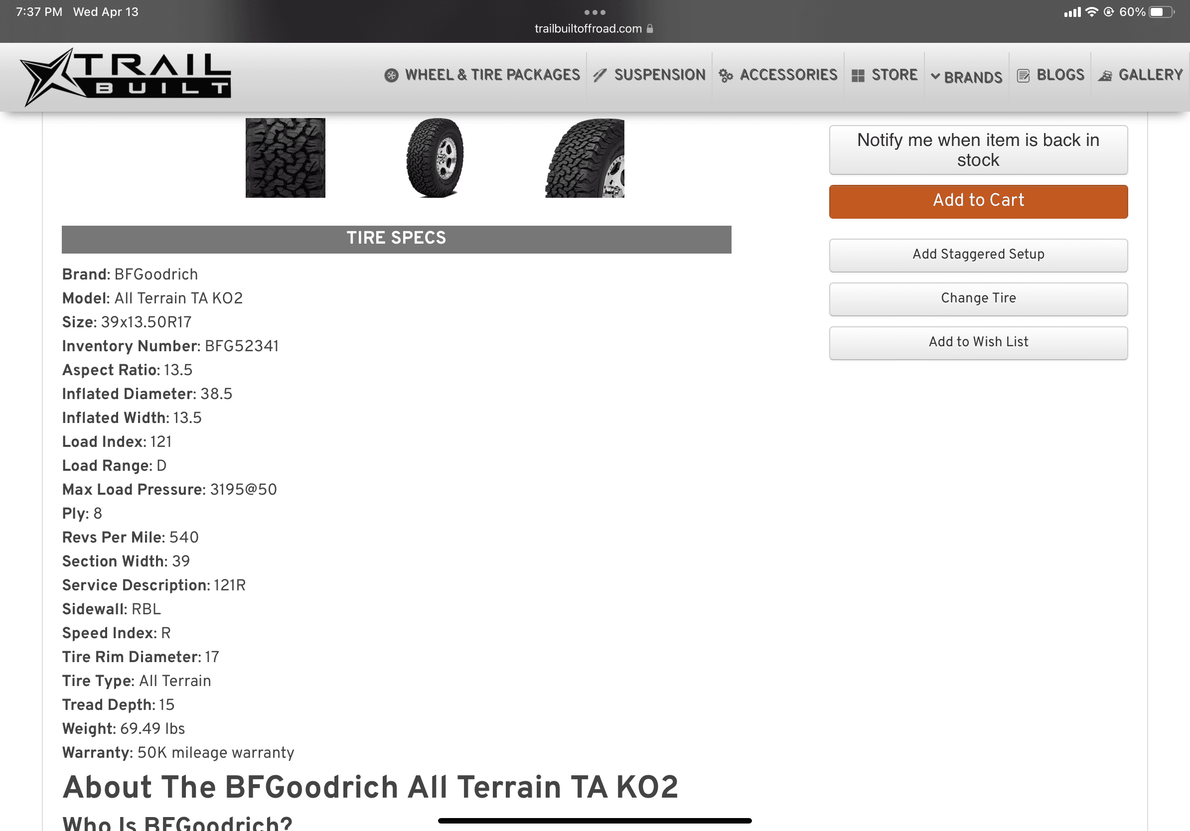 Jeep Wrangler JL Only 3 Options for C Load in 37s? 55E103F3-A040-4672-8B0B-396C9F5BE25F