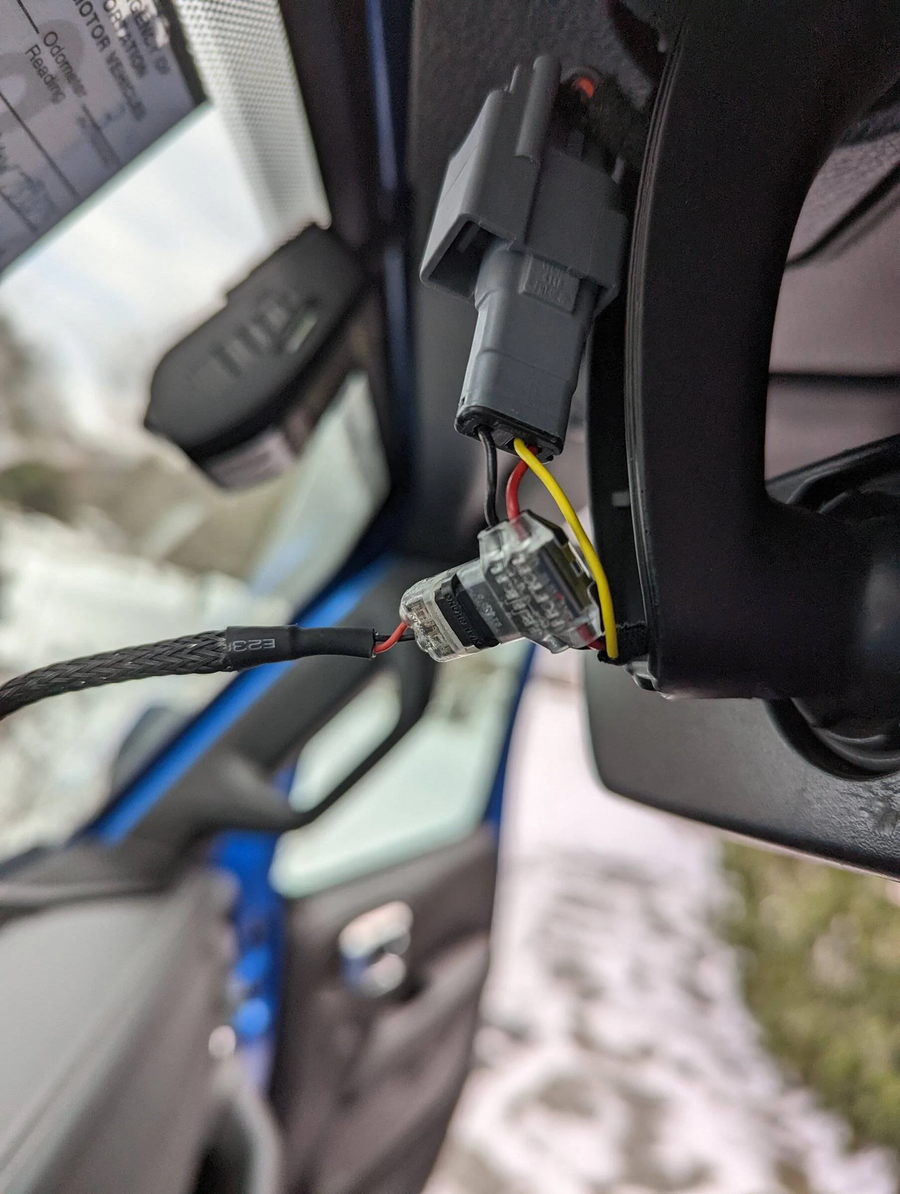 Jeep Wrangler JL Hard wire radar detector PXL_20211224_185131620