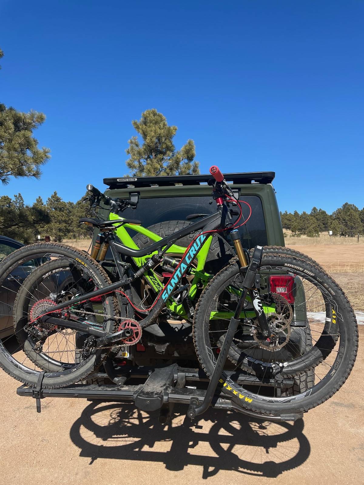Jeep Wrangler JL Bike Rack Clearance IMG_20220418_191419