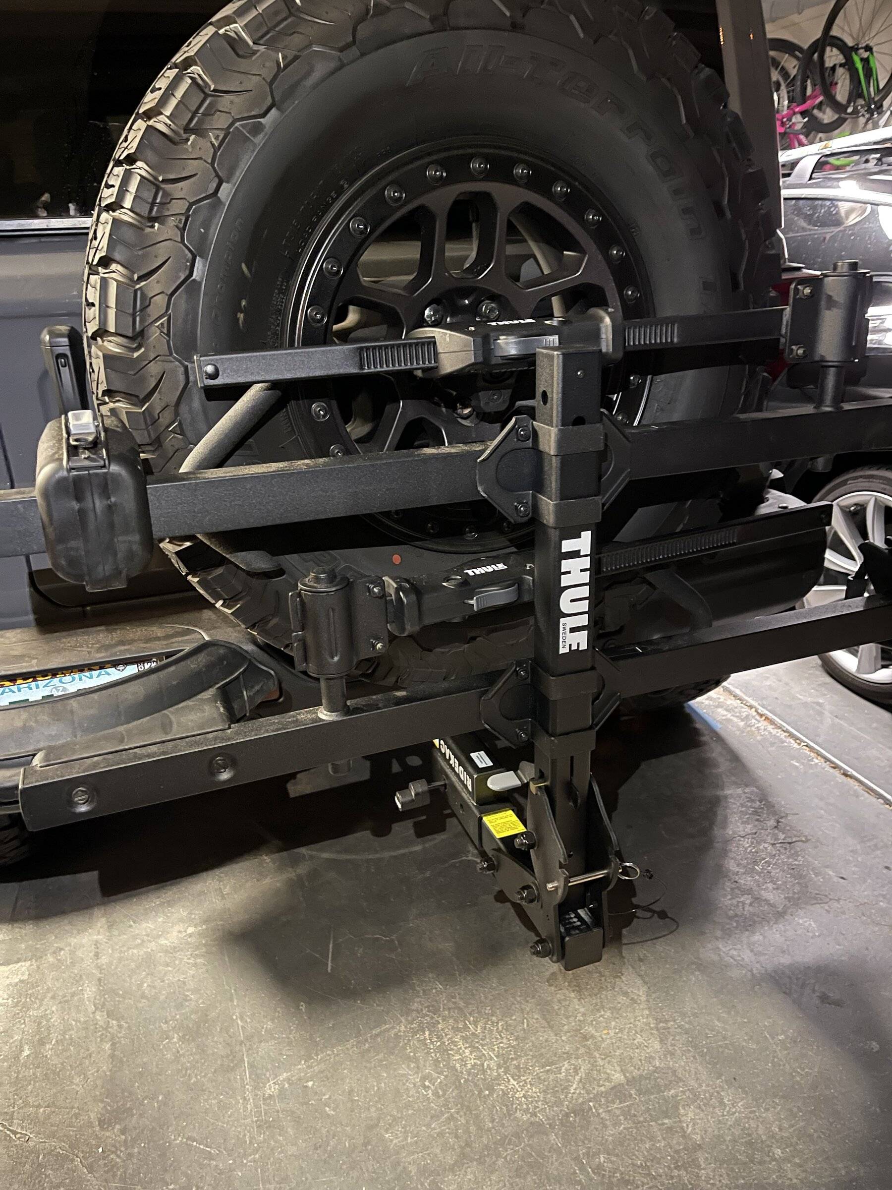 Jeep Wrangler JL Bike Rack Clearance IMG_2260