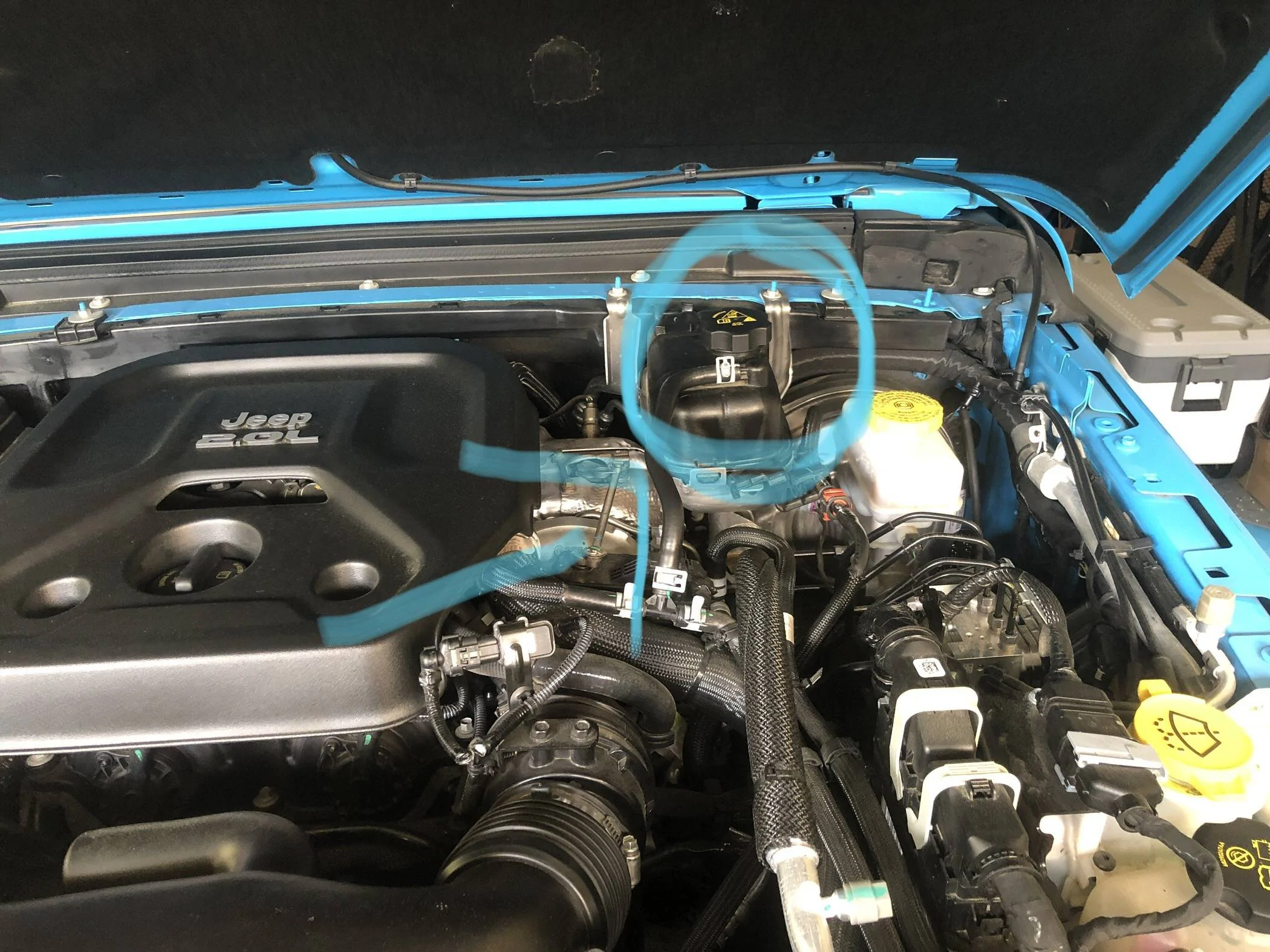Jeep Wrangler JL 2.0 coolant top off frequency A568D5AB-A449-4982-9DD4-B18D5BCC39A2