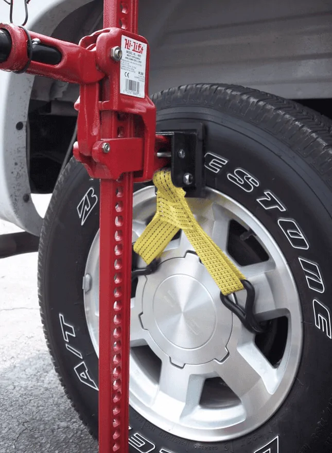 Jeep Wrangler JL Portable/Travel Tire lift to change 37" tires on the road incase of a flat 1650595686573