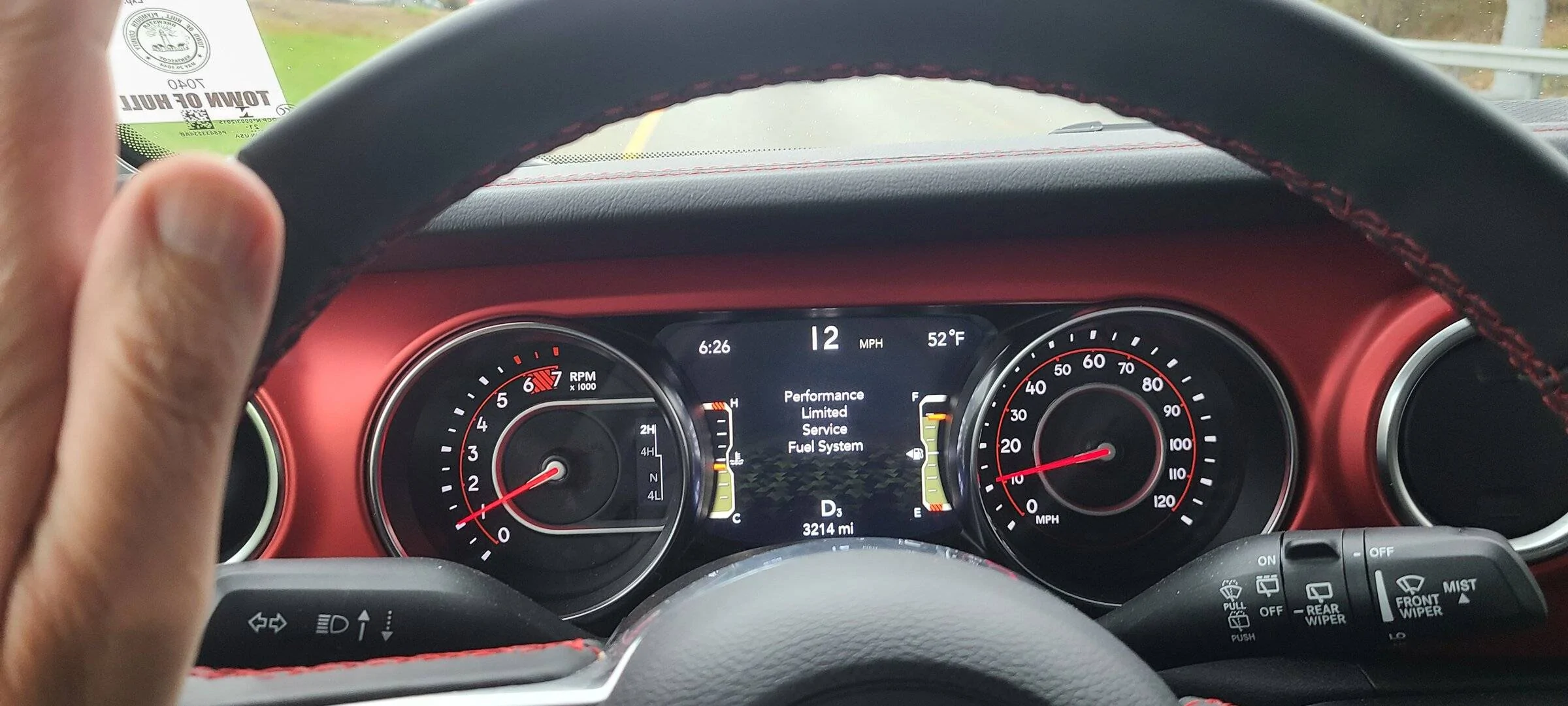 Jeep Wrangler JL "Performance Limited" Error code 20220427_182619
