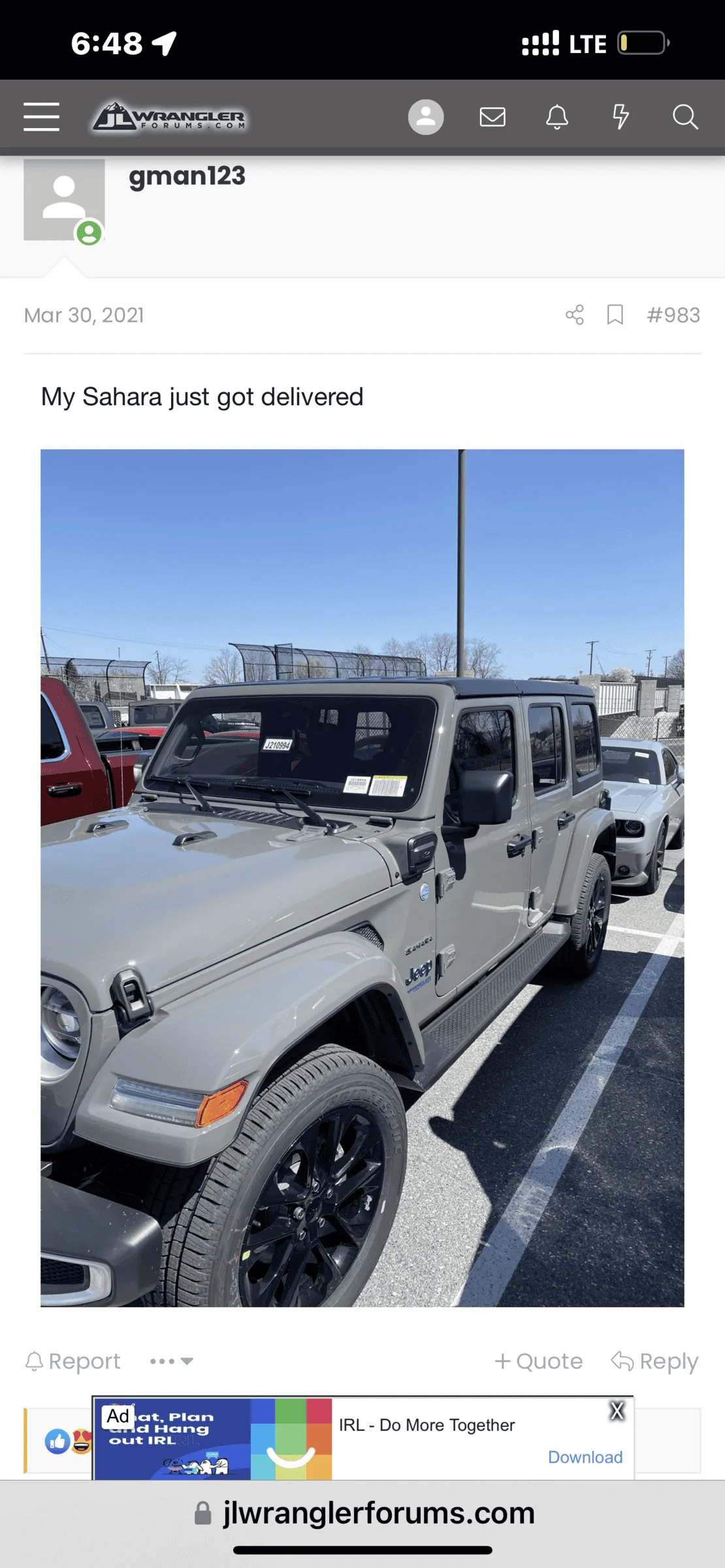 Jeep Wrangler JL Hybrid mode useless. 5DB3A0C4-DF20-44FB-AE92-CA4E1F5C503A