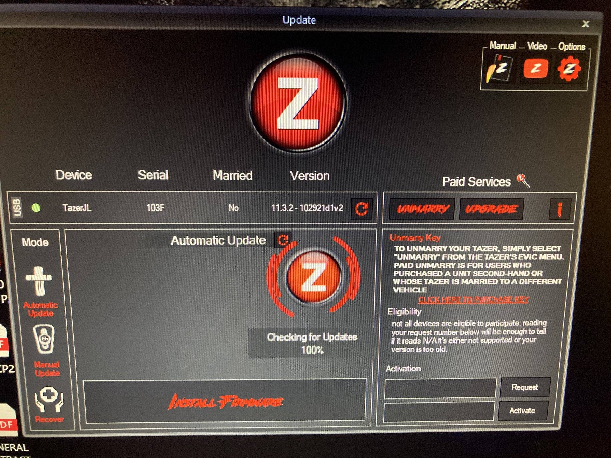 Jeep Wrangler JL Tazer issues A8527C77-43ED-4126-B4A5-04D33F6D0350