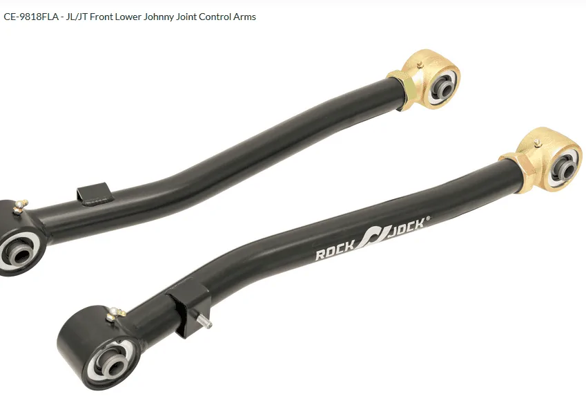 Jeep Wrangler JL Adjustable Front LCA Recommendations 1651522287654