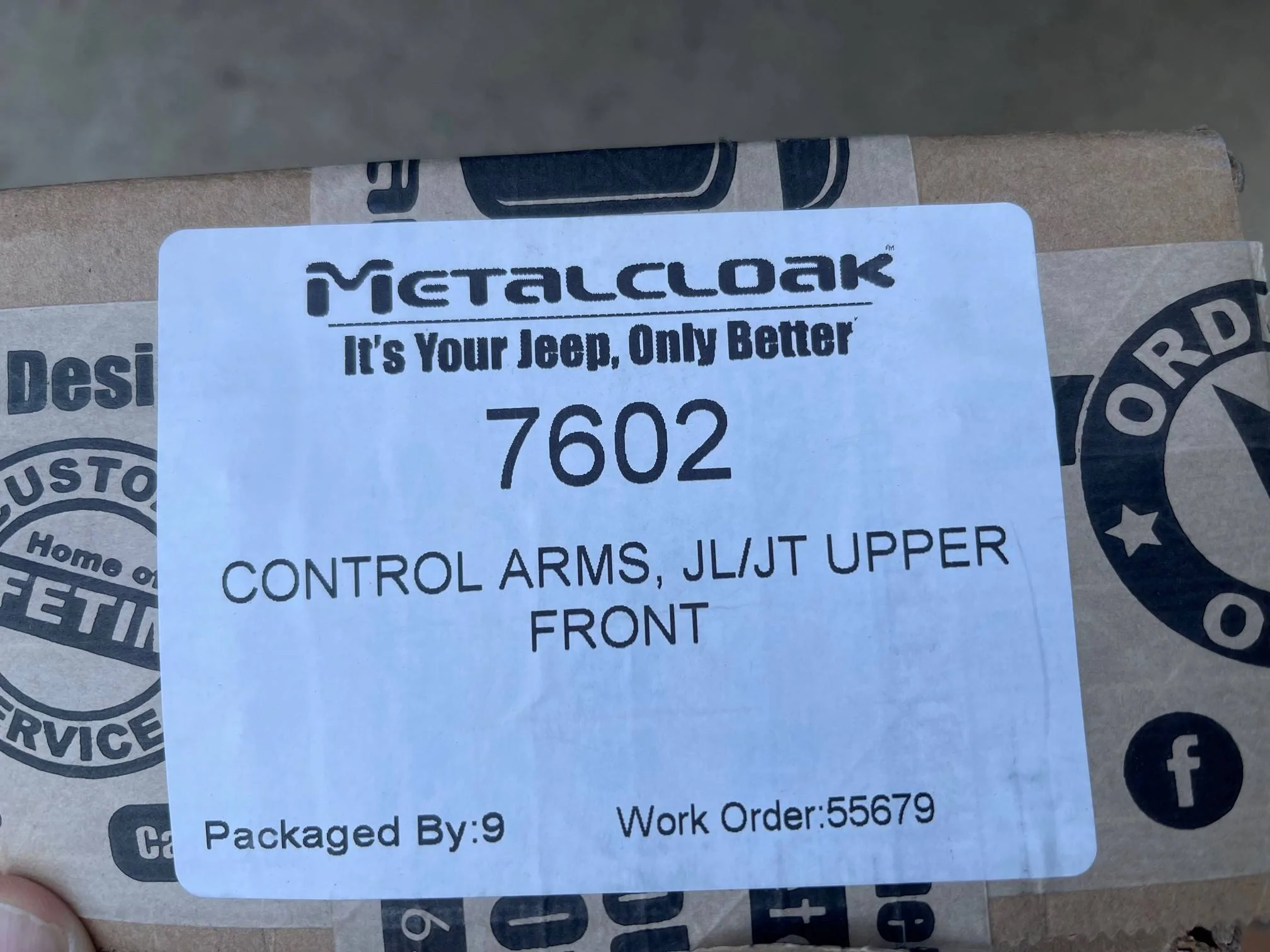 Jeep Wrangler JL Metalcloak Upper Front Control Arms (NEW) MC arms2