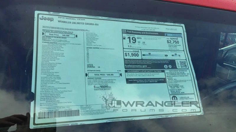 Jeep Wrangler JL JL picture thread 2018-jeep-wrangler-jlu-sahara-window-sticker-msrp-pricing
