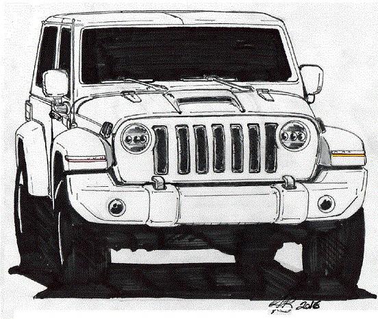 Jeep Wrangler JL This picture is puzzling! JL-Wrangler-Sketch
