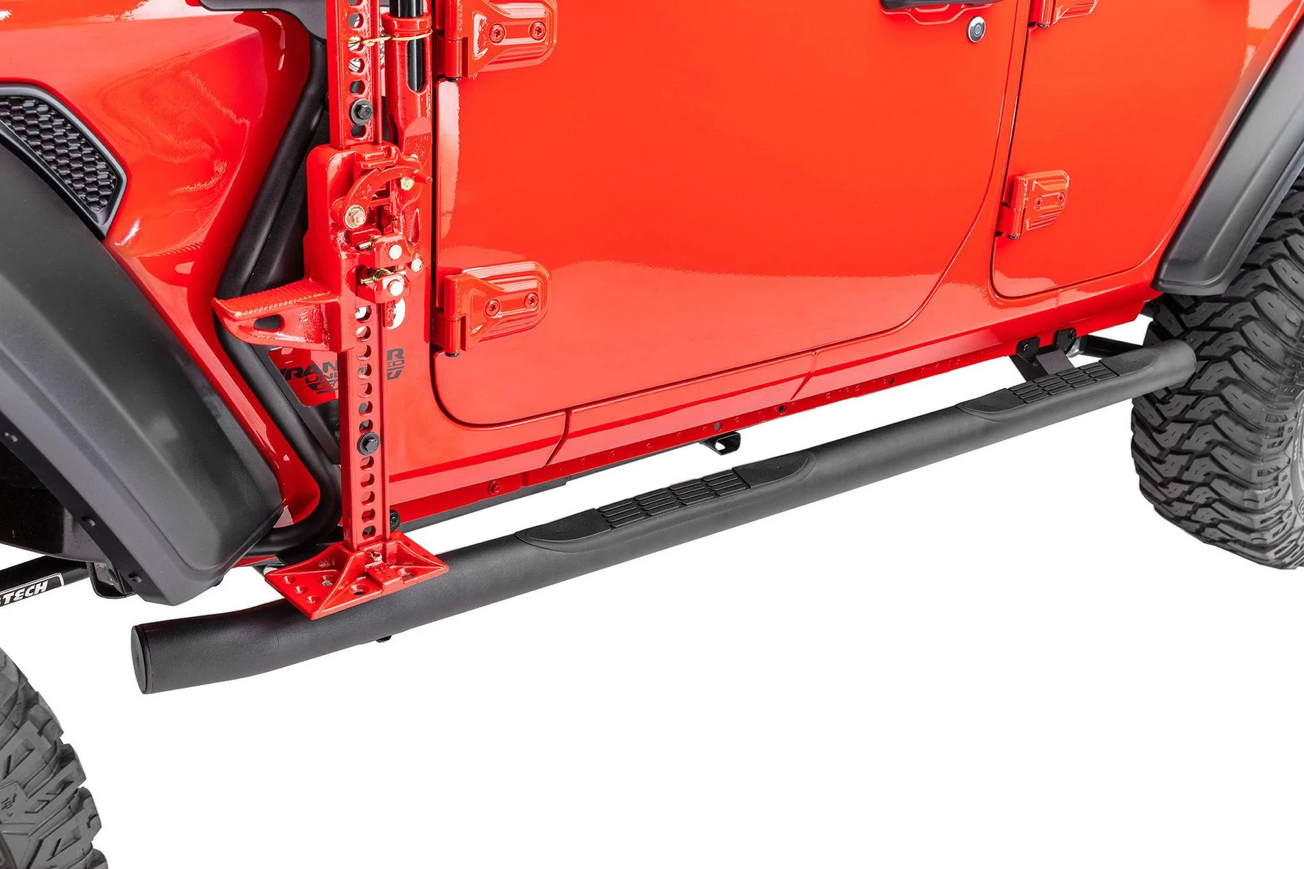 Jeep Wrangler JL Which rock rails with steps do you recommend... Go-Rhino-4000-Series-Round-Tube-Steps-Jeep-Wrangler-JL-Black