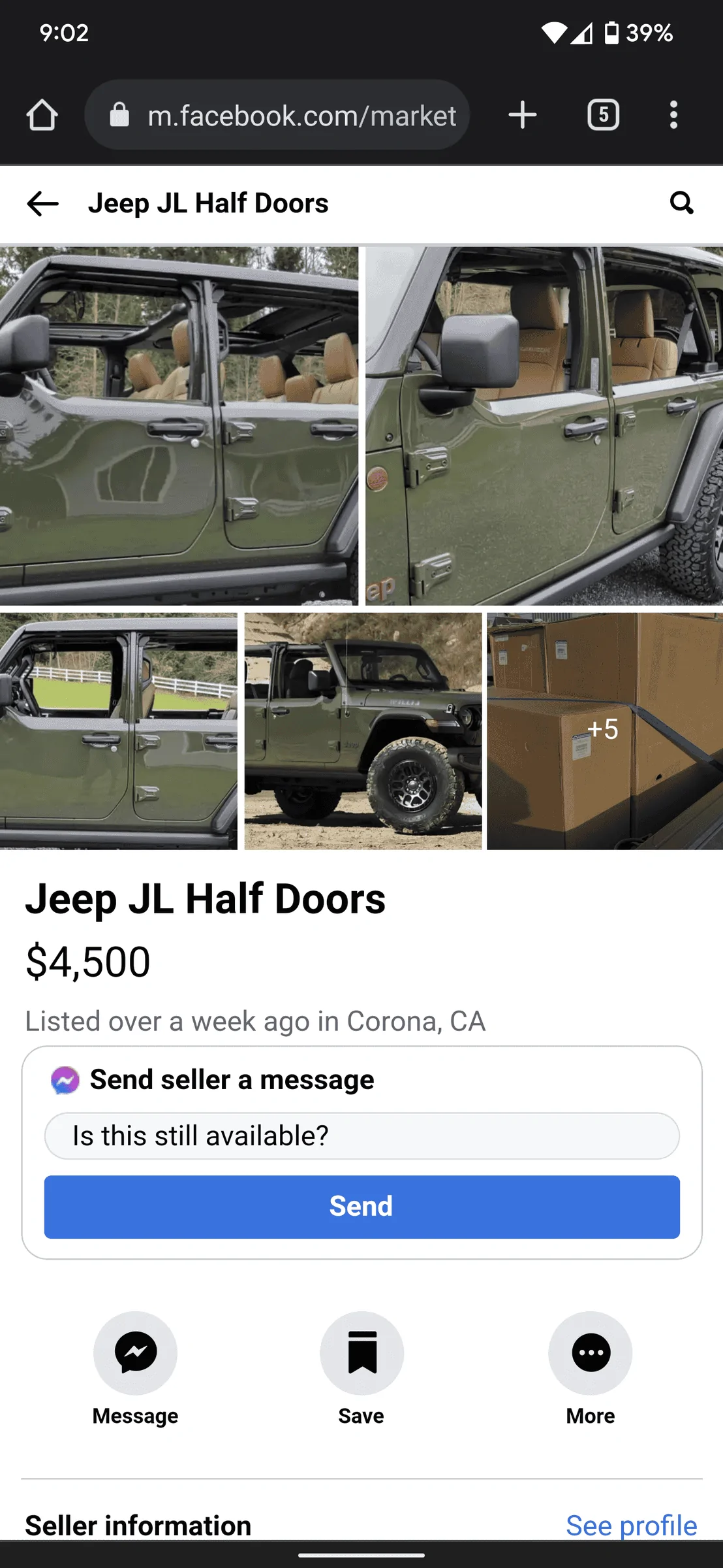 Jeep Wrangler JL Found half doors.  Thanks for the input. Screenshot_20220509-210226