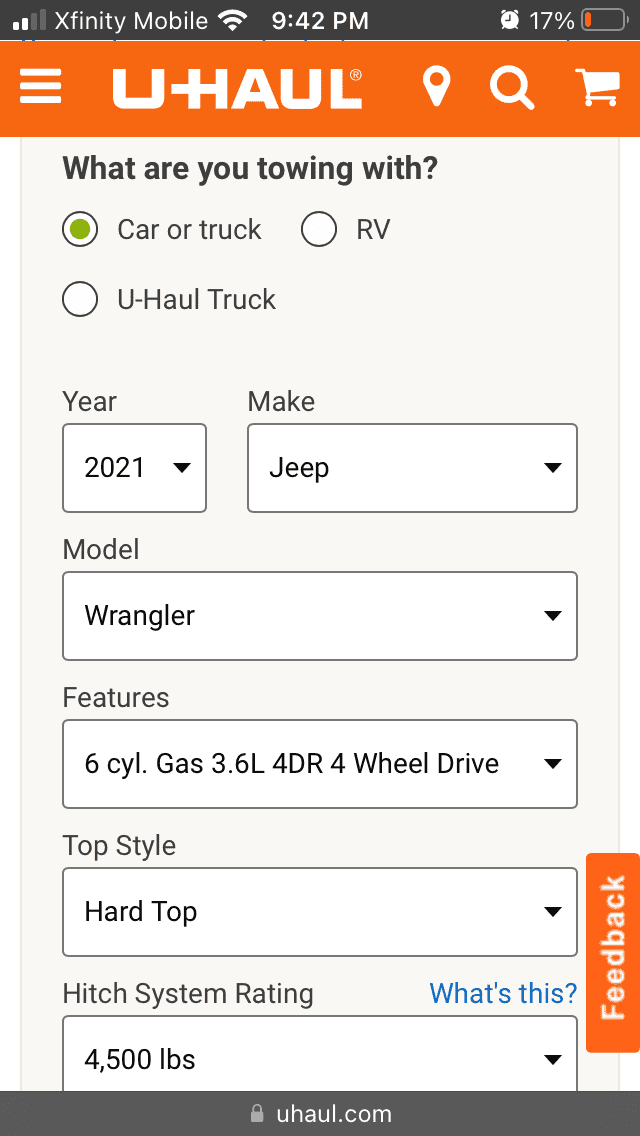 Jeep Wrangler JL Towing with hard top vs soft top B1F34DB0-1630-4295-A6E8-98105BB4BB6B
